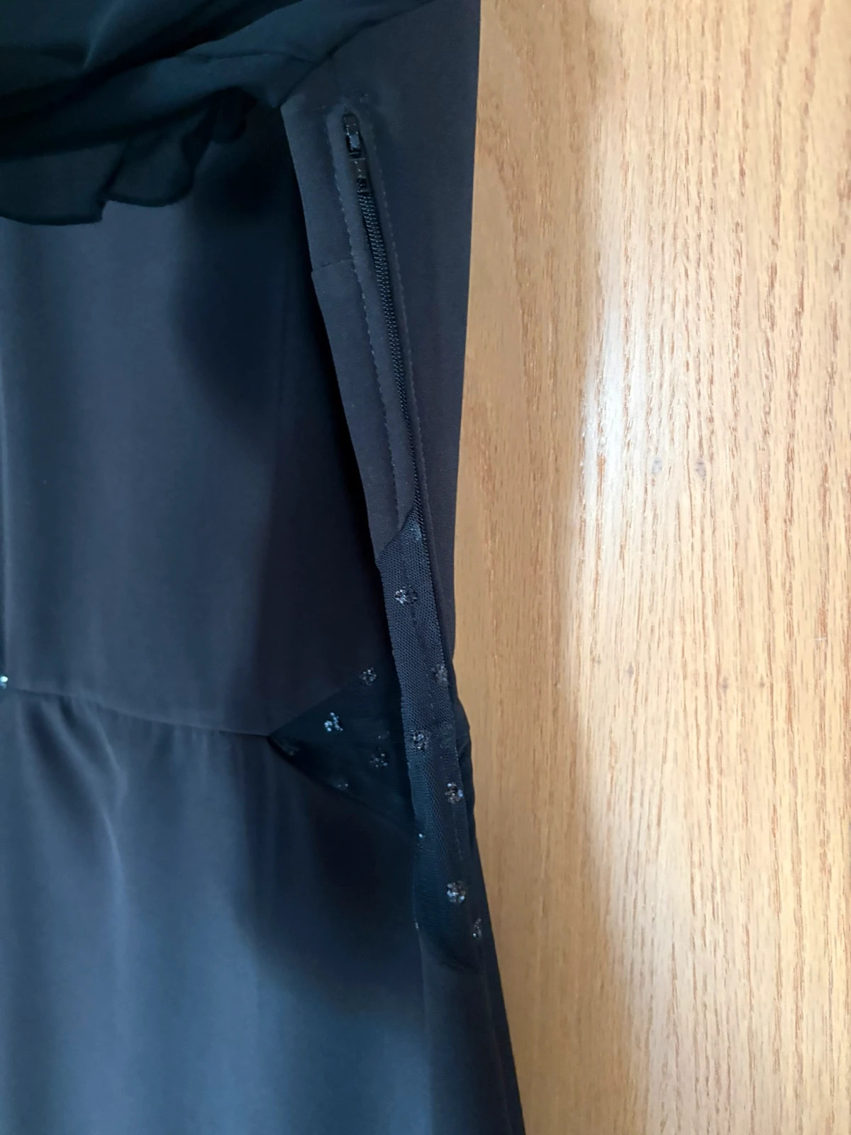 Robe noire élégante avec détails transparents – Naf Naf – taille L / 40 / 12 5
