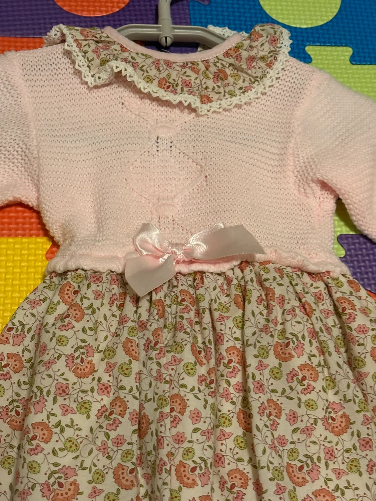 Robe bébé élégante et douce – criações Cristina – taille 6-9 mois / 68 cm 2