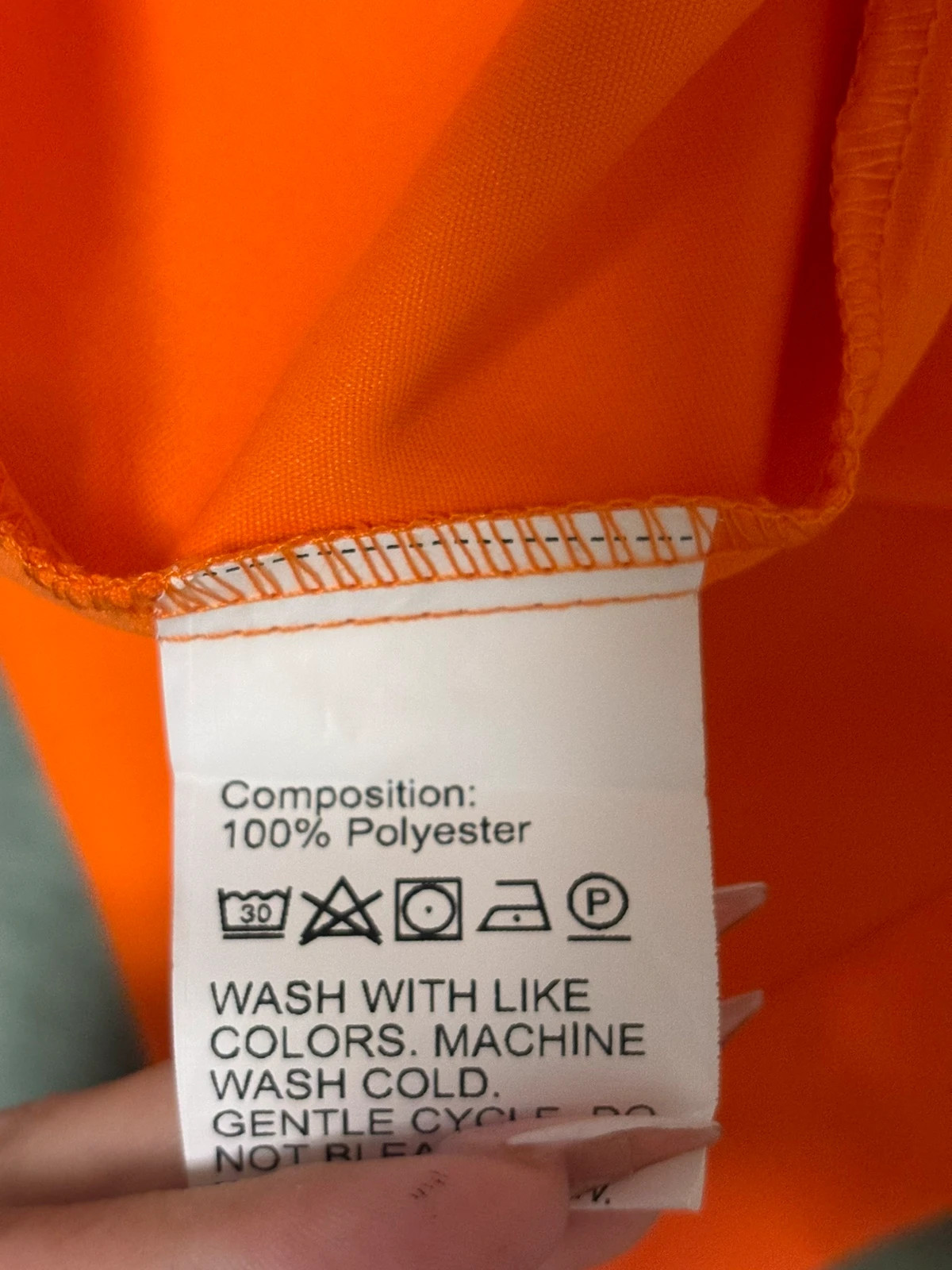 Ensemble chemise à épaules tombantes orange néon avec boutons et short – Shein – taille S / 36 / 8 3