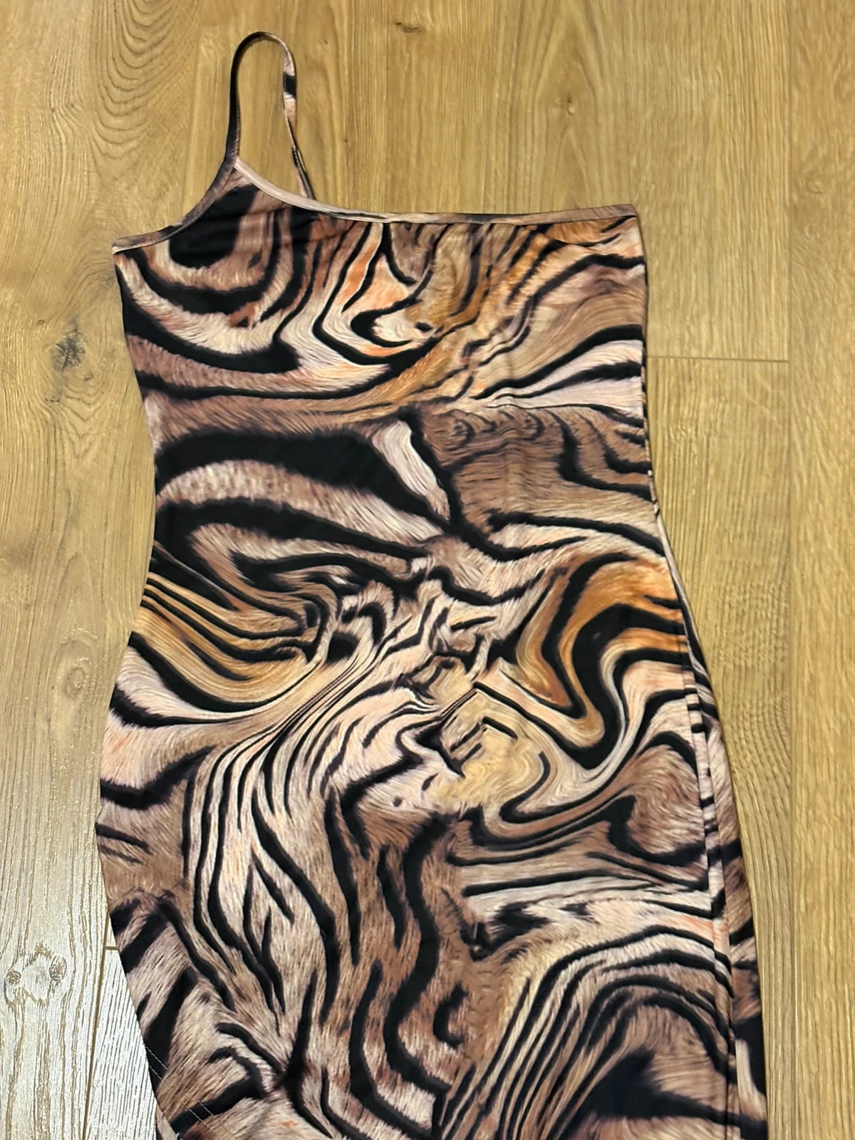 Robe brune avec motifs – Shein – taille XS / 34 / 6 2