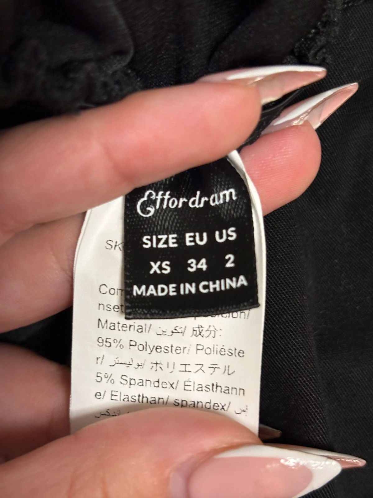 Robe noir – Shein – taille XS / 34 / 6 3