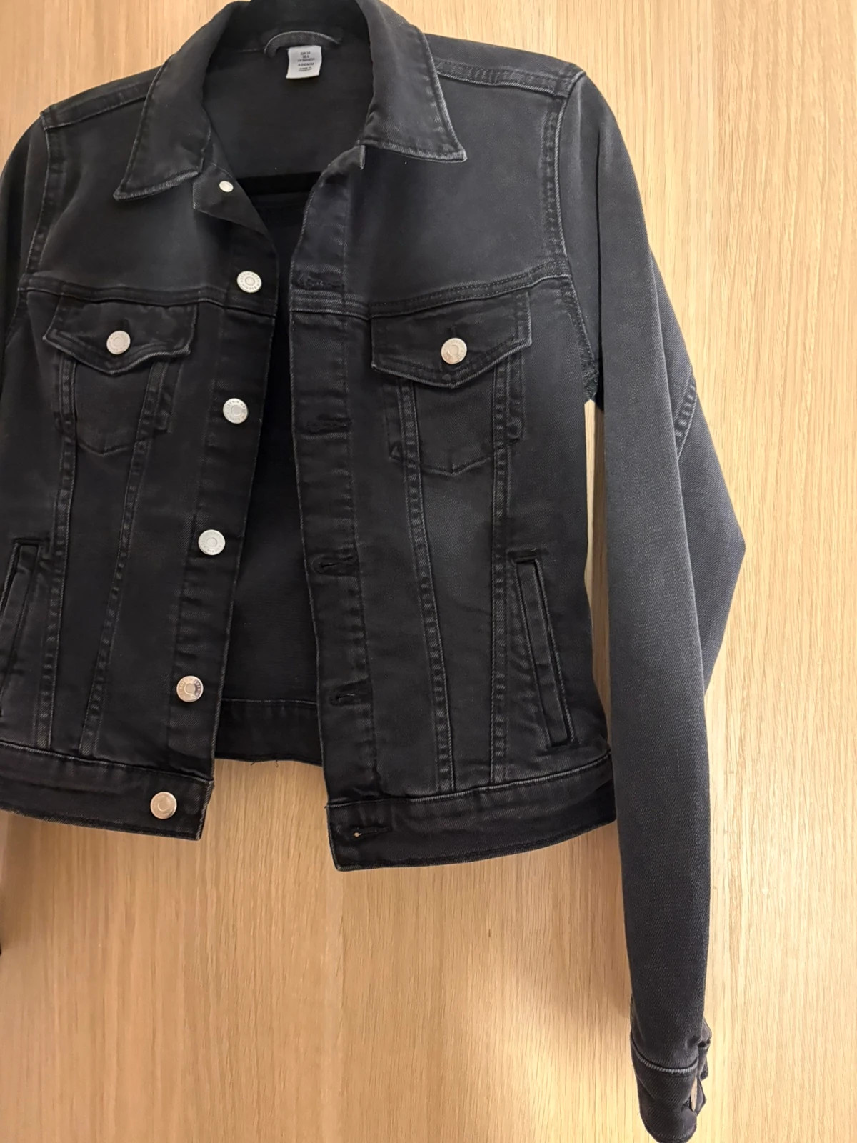 Veste en jean noir – Denim – taille XS / 34 / 6 4