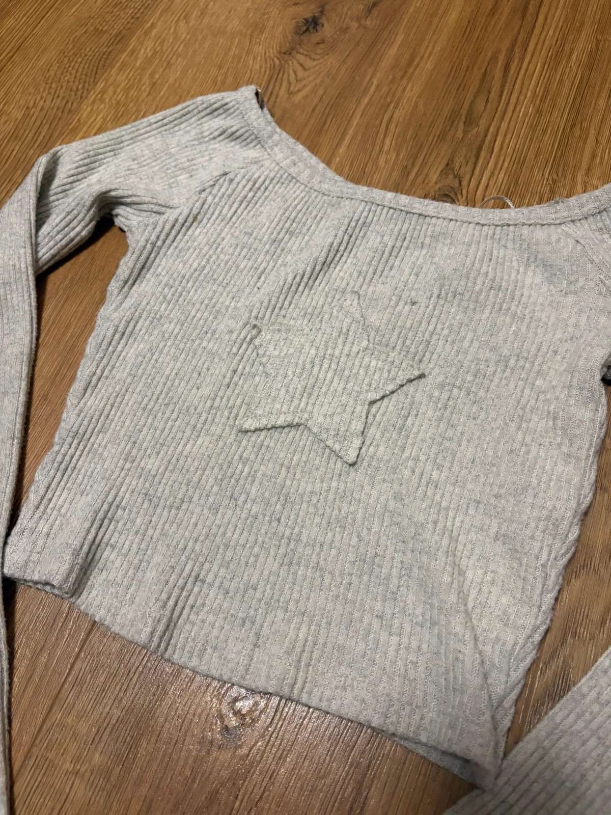 Pull gris clair à manches longues – Bershka – taille XS / 34 / 6 3