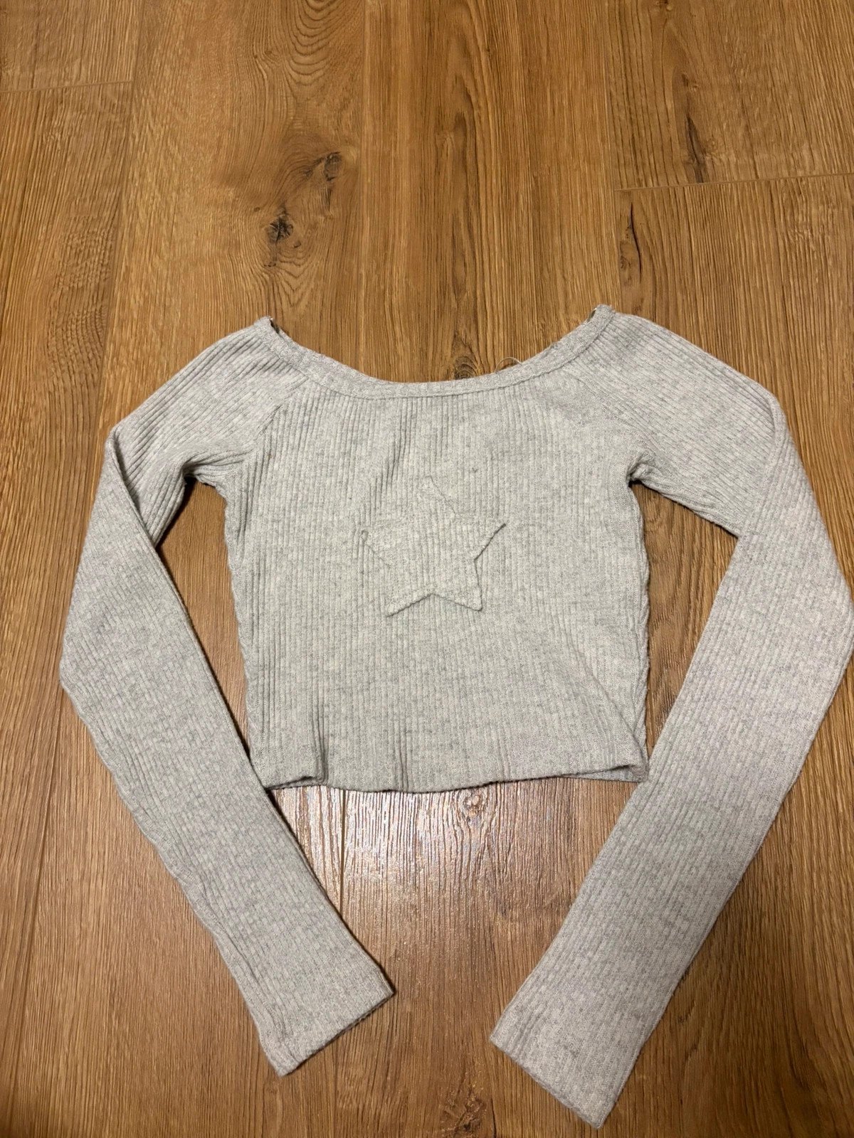 Pull gris clair à manches longues – Bershka – taille XS / 34 / 6 2