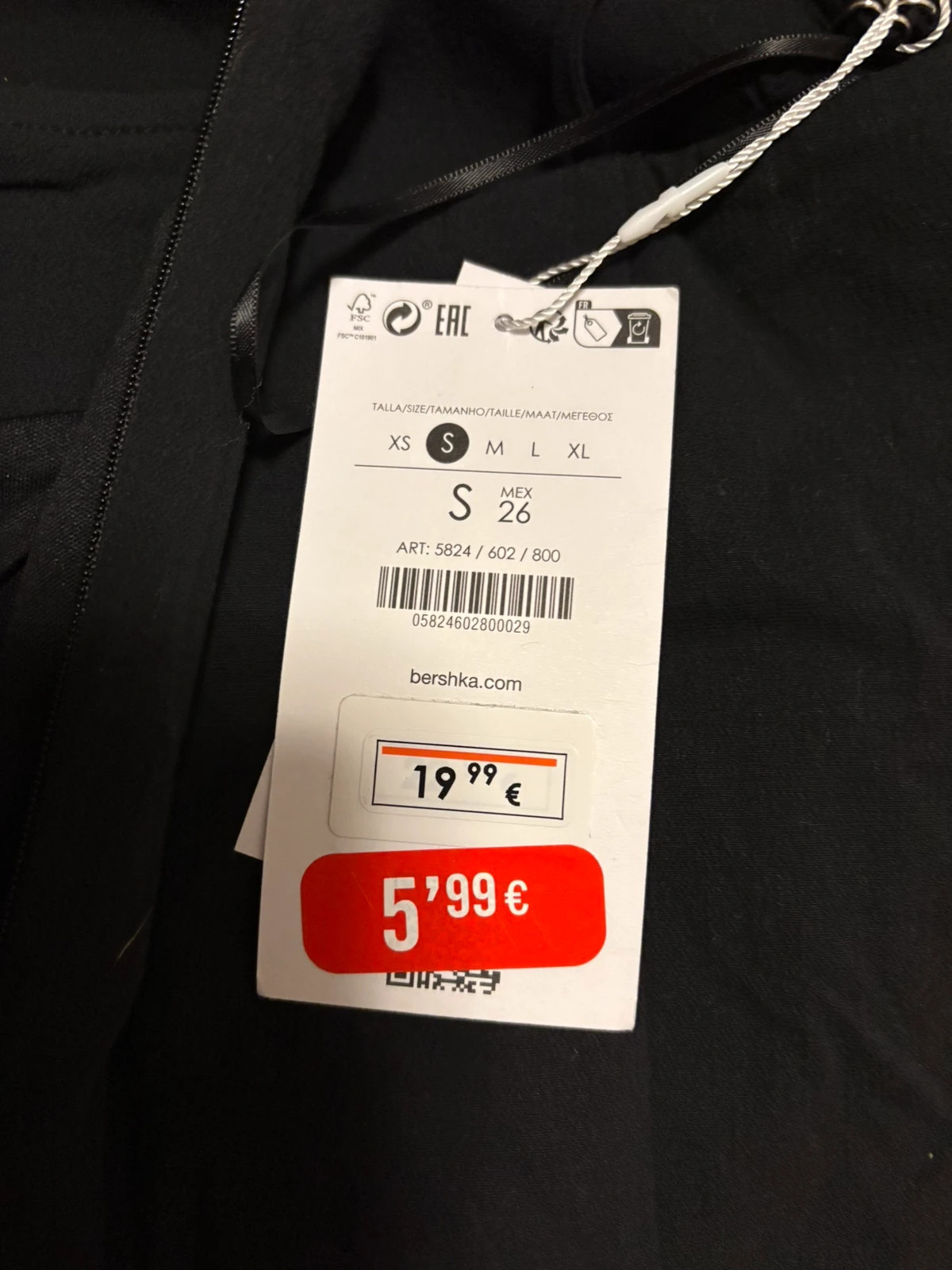 Robe noir court – Bershka – taille S / 36 / 8 4