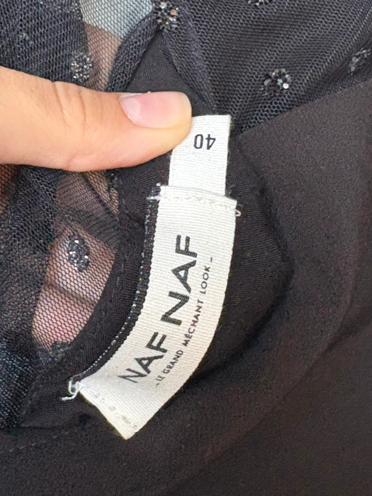Robe noir taille 40/L – Naf Naf – taille L / 40 / 12 3