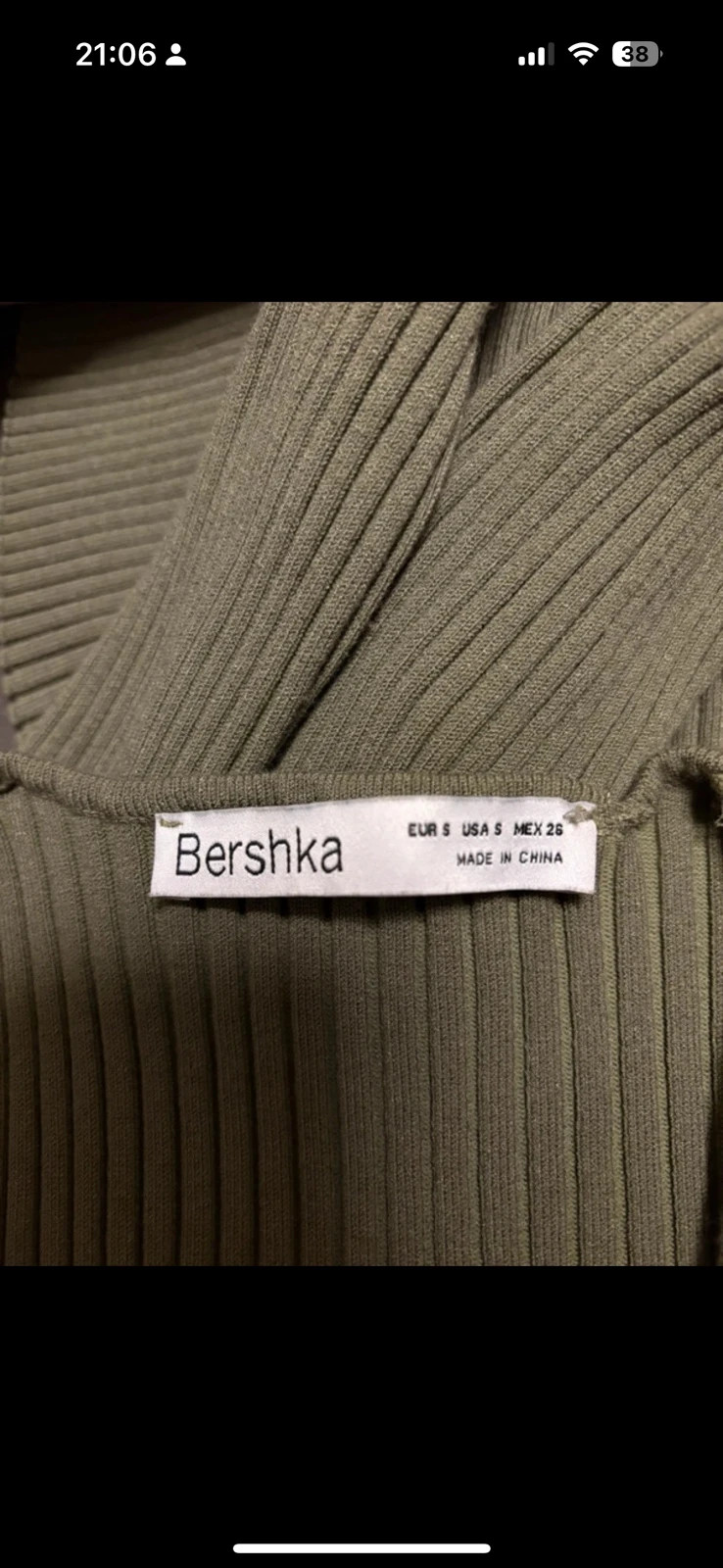 Robe vert kaki – Bershka – taille S / 36 / 8 4