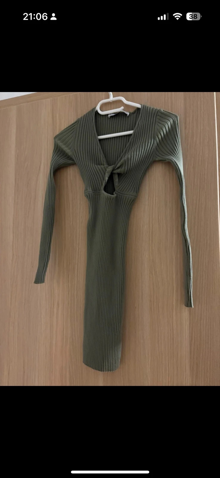 Robe vert kaki – Bershka – taille S / 36 / 8 2