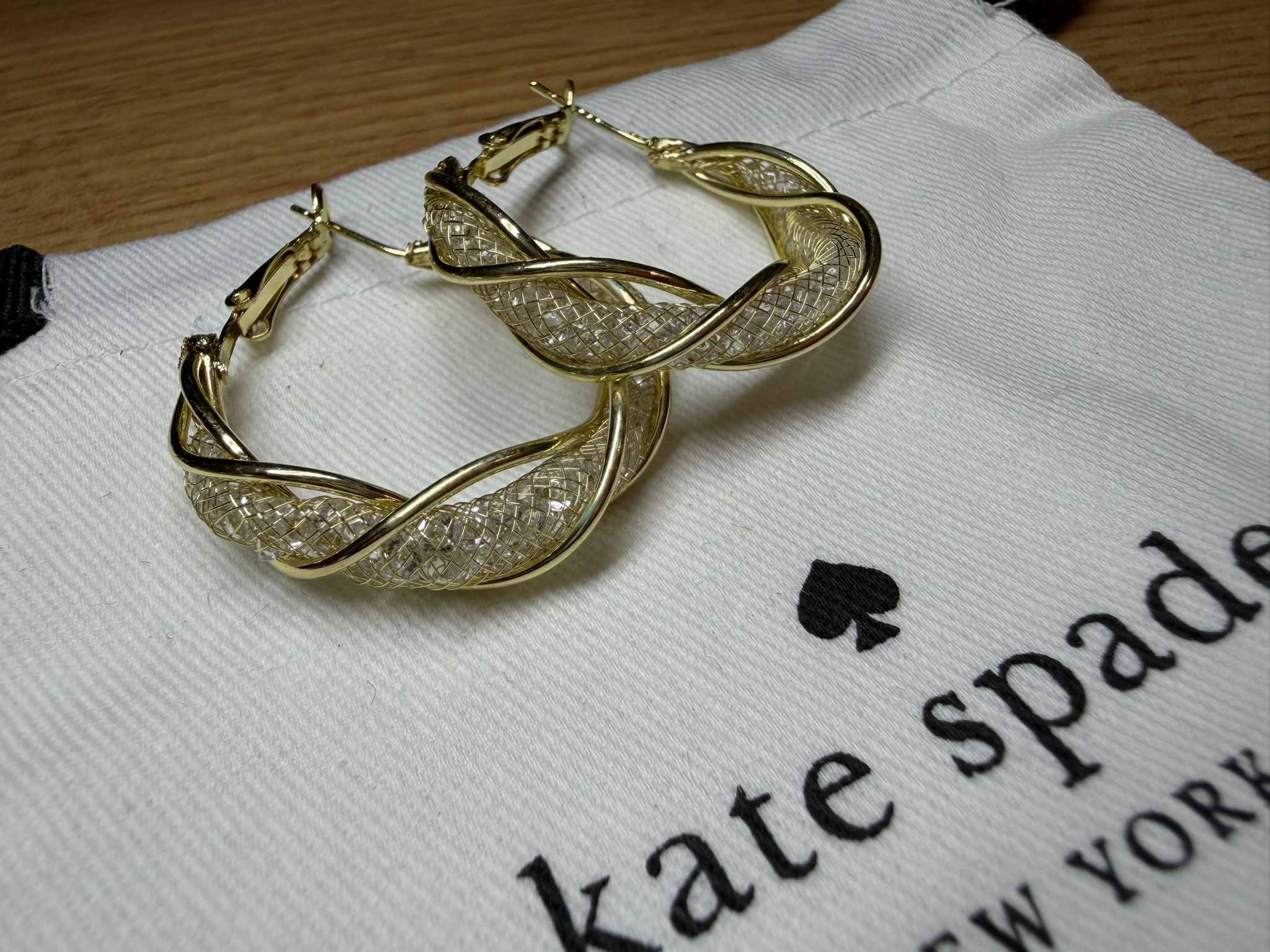 Boucles d'oreilles Kate Spade tressées 2