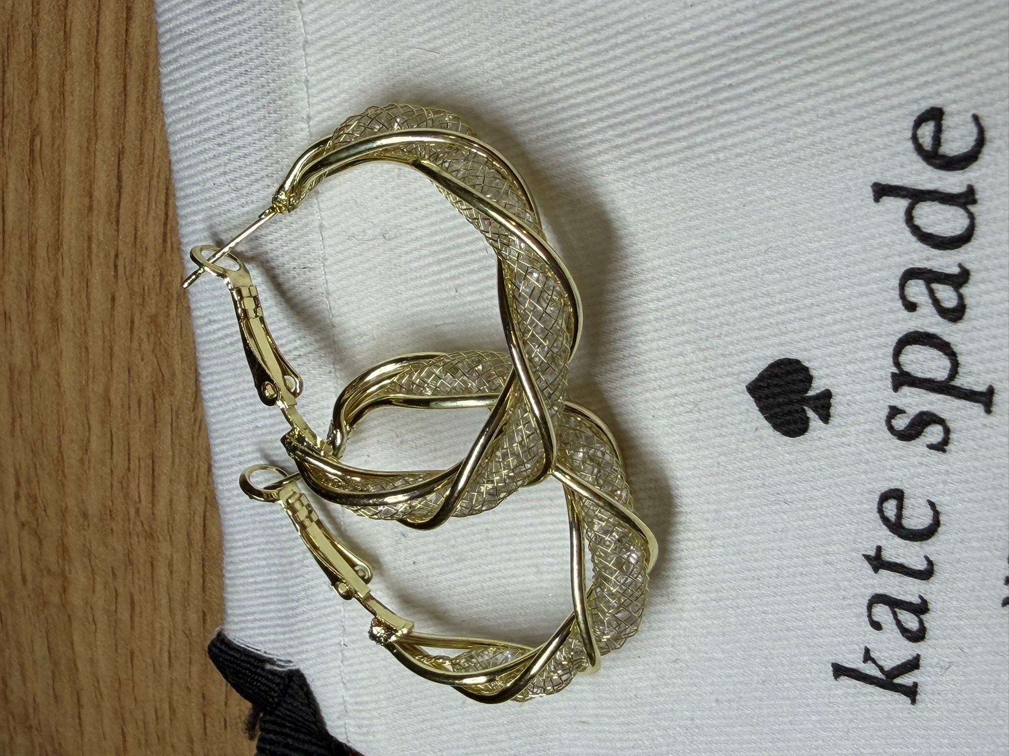 Boucles d'oreilles Kate Spade tressées 4