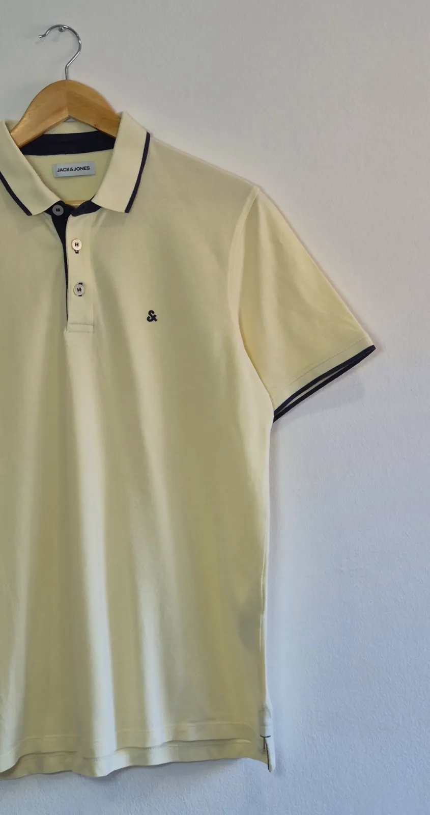 Polo hombre Jack & Jones amarillo claro - Talla L – Jack & Jones – taille L 4