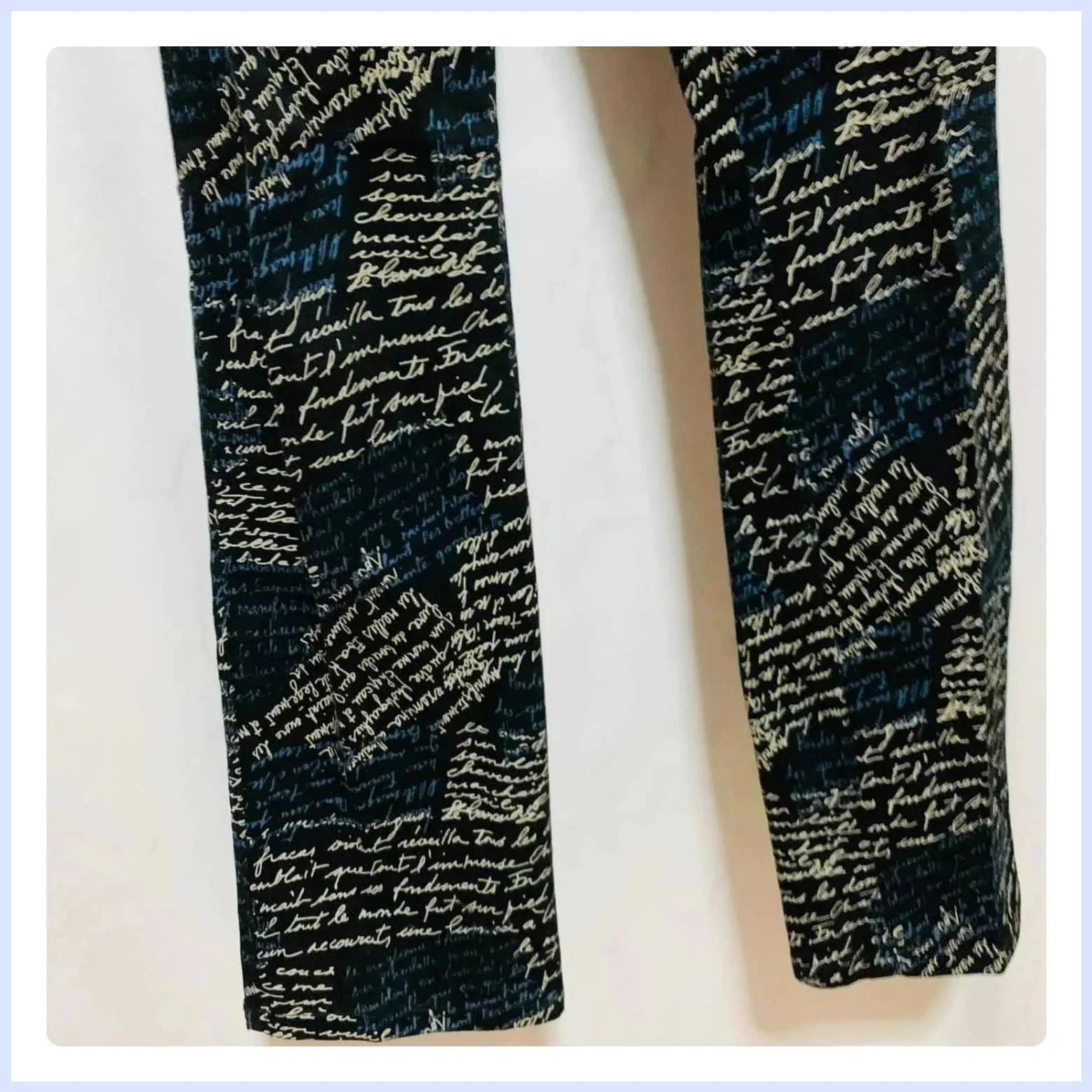 Pantalón estampado cintura 38 cm – Aquarelle – taille M / 38 / 10 5