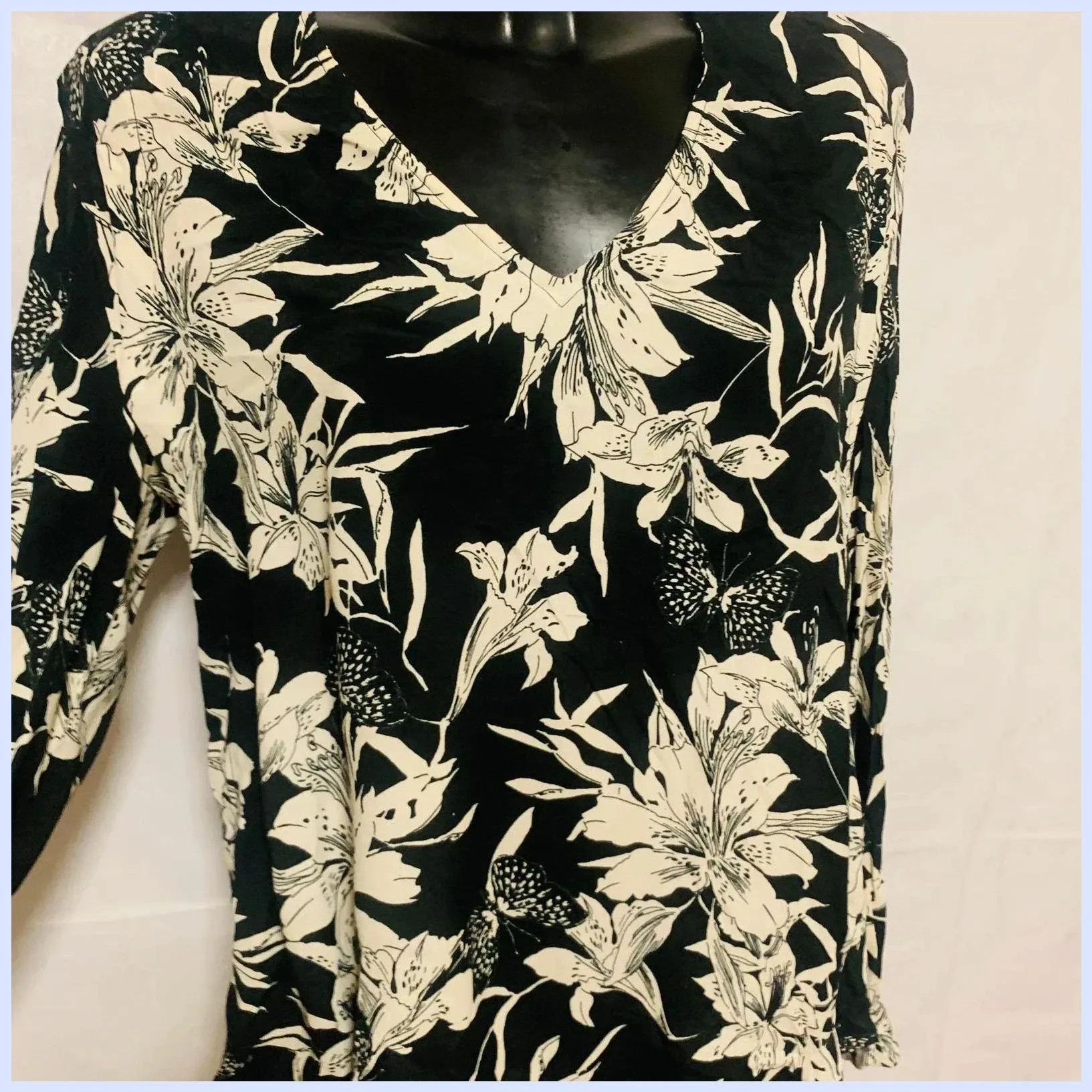 Blusa estampada 100% viscosa – IKKS – taille L / 40 / 12 5