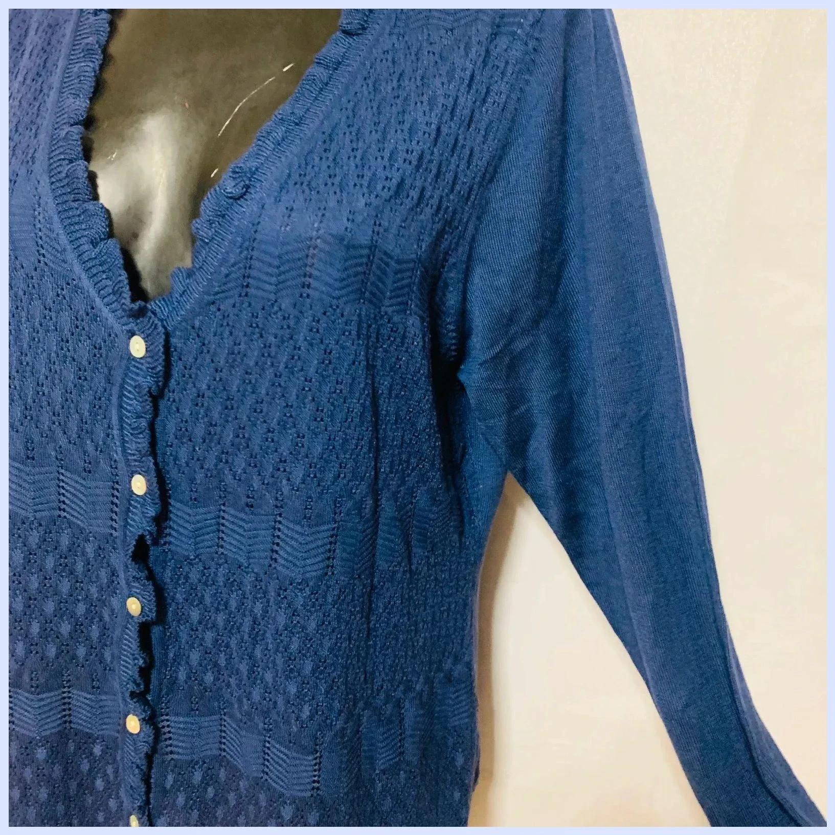 Cárdigan azul talla 52 – Mellachia – taille 5XL / 50 / 22 4