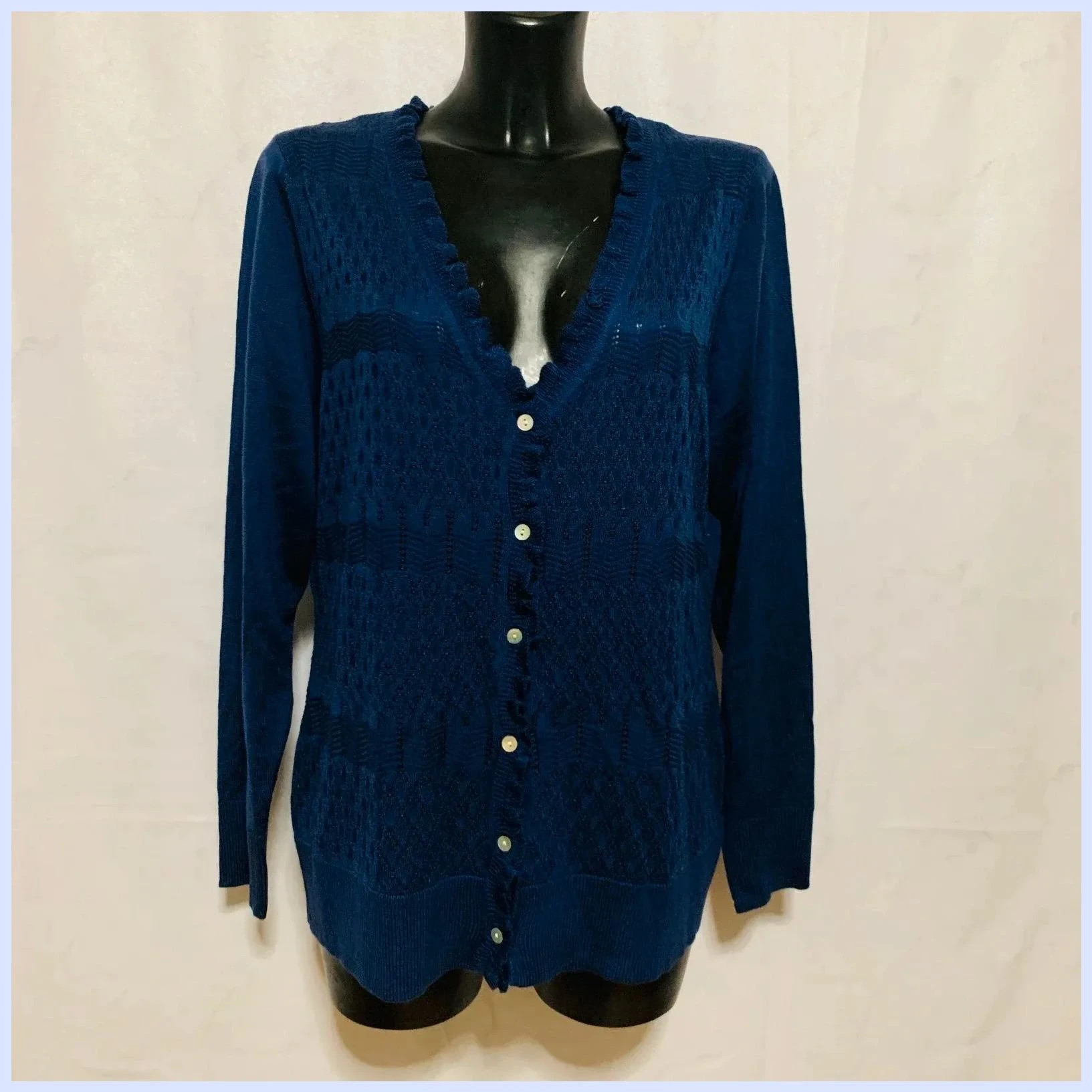 Cárdigan azul talla 52