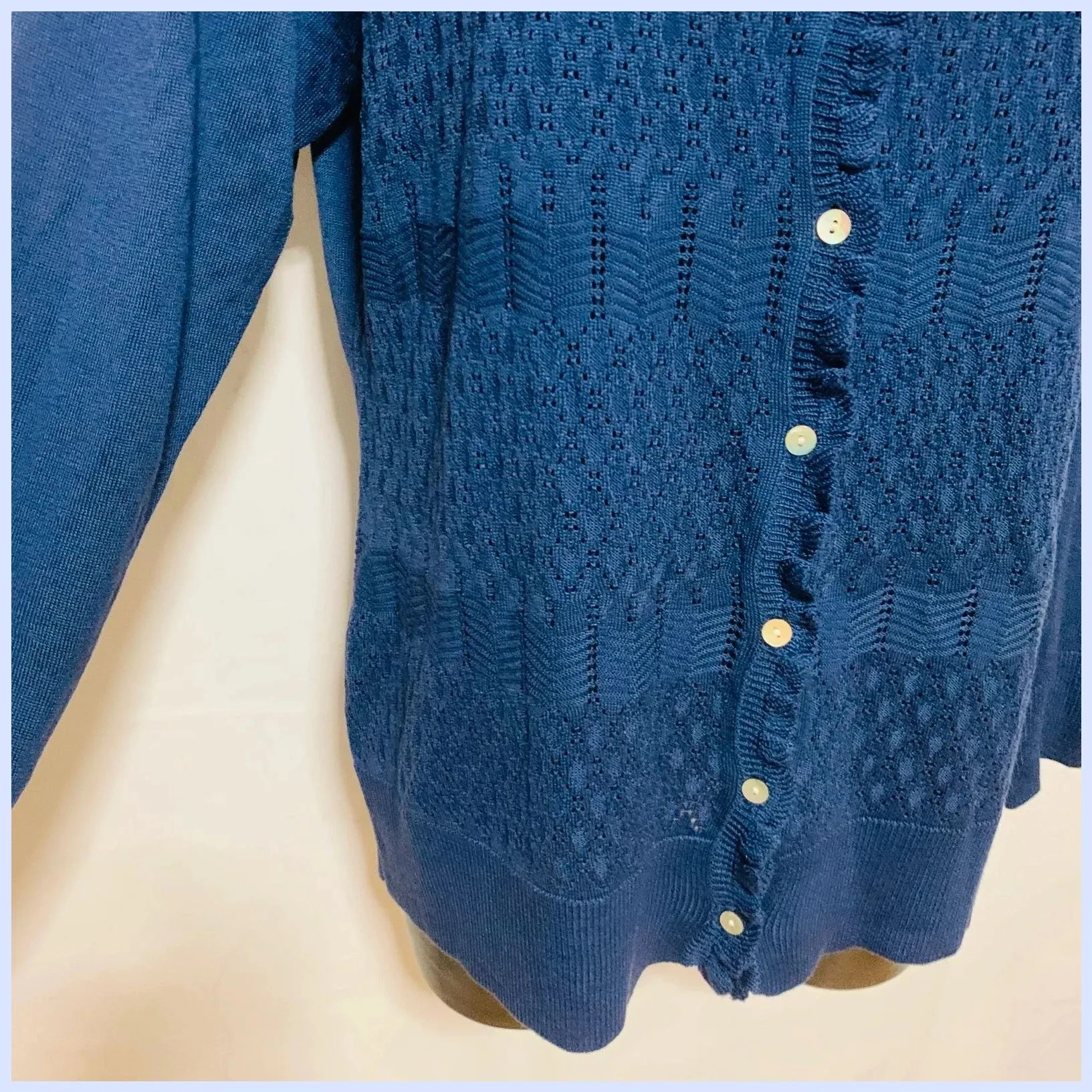 Cárdigan azul talla 52 – Mellachia – taille 5XL / 50 / 22 5