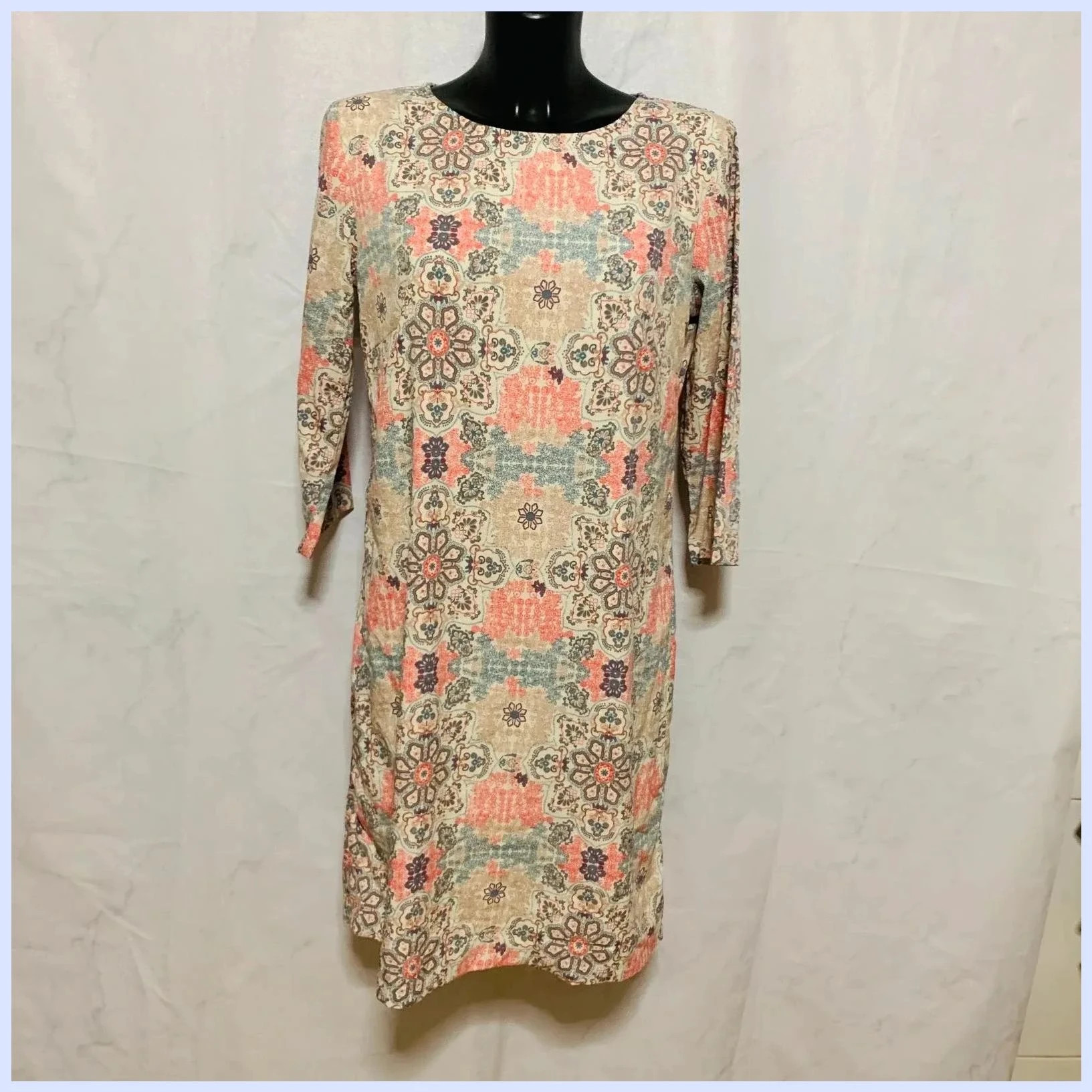 Vestido estampado talla 44 – precchio colors concept – taille XXL / 44 / 16