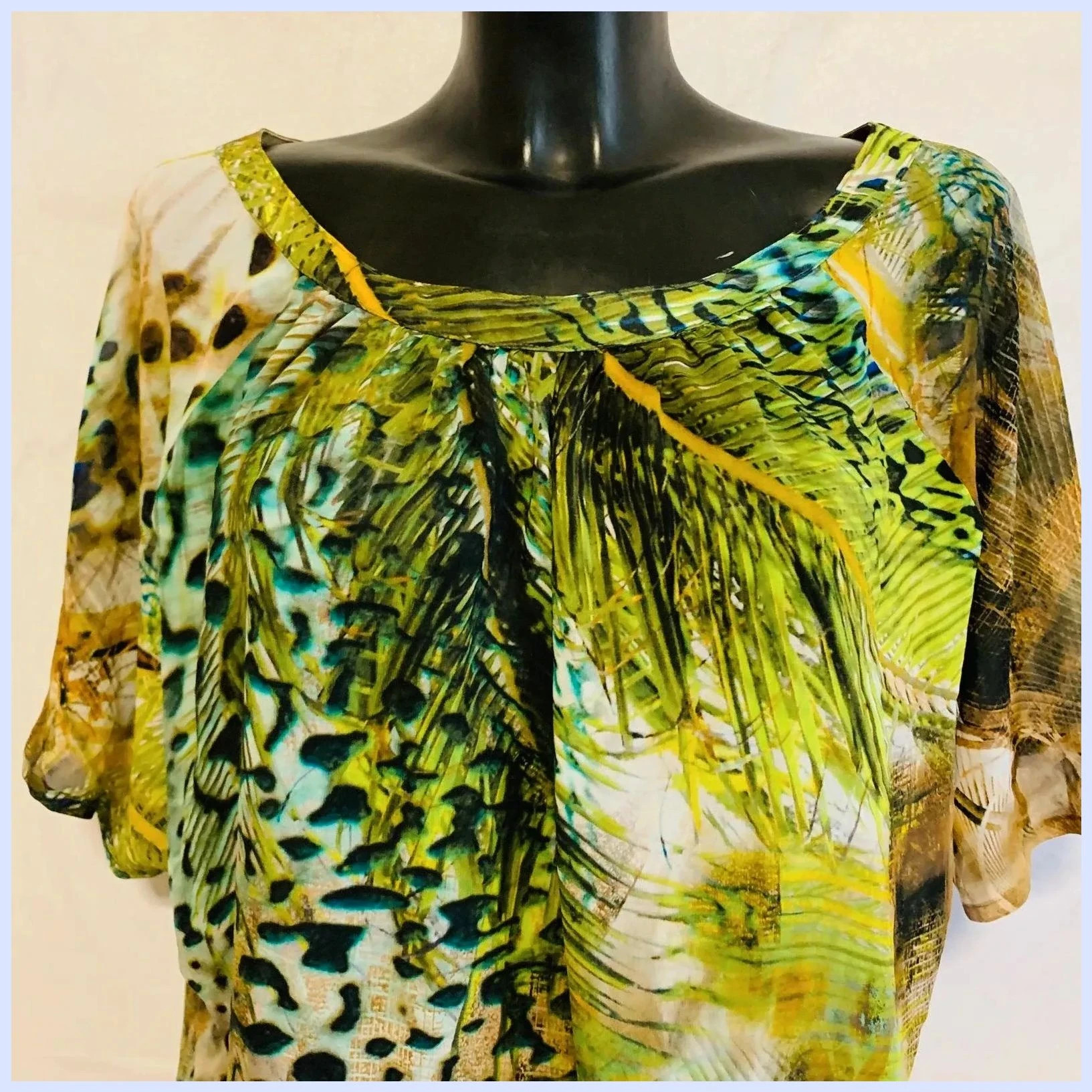 Blusa estampada talla 40 – Javier Simorra – taille L / 40 / 12 2