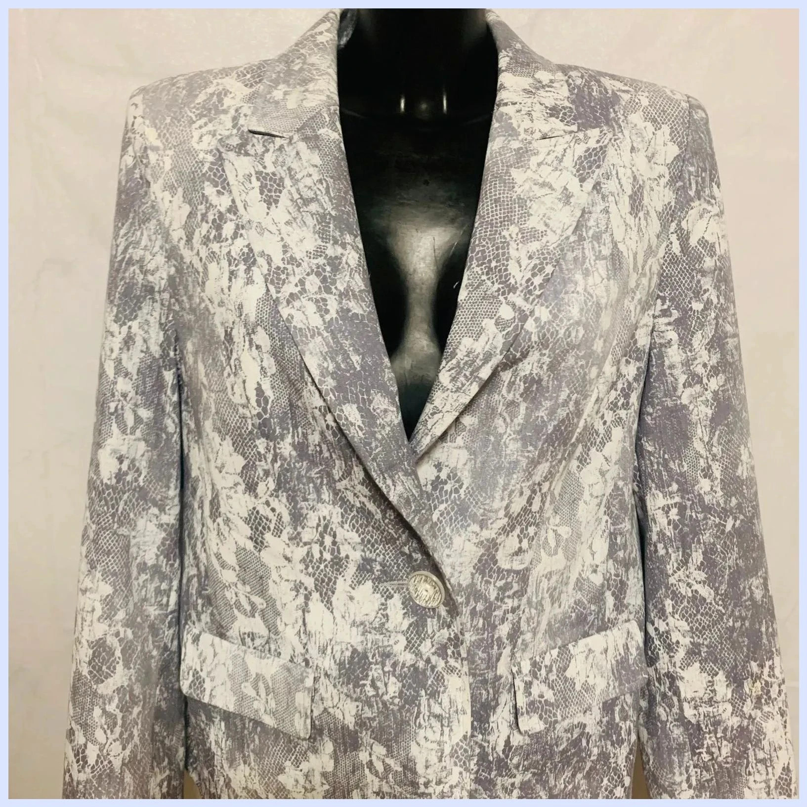 Blazer estampado de algodón talla 48 – Nonet – taille XXXL / 46 / 18 2