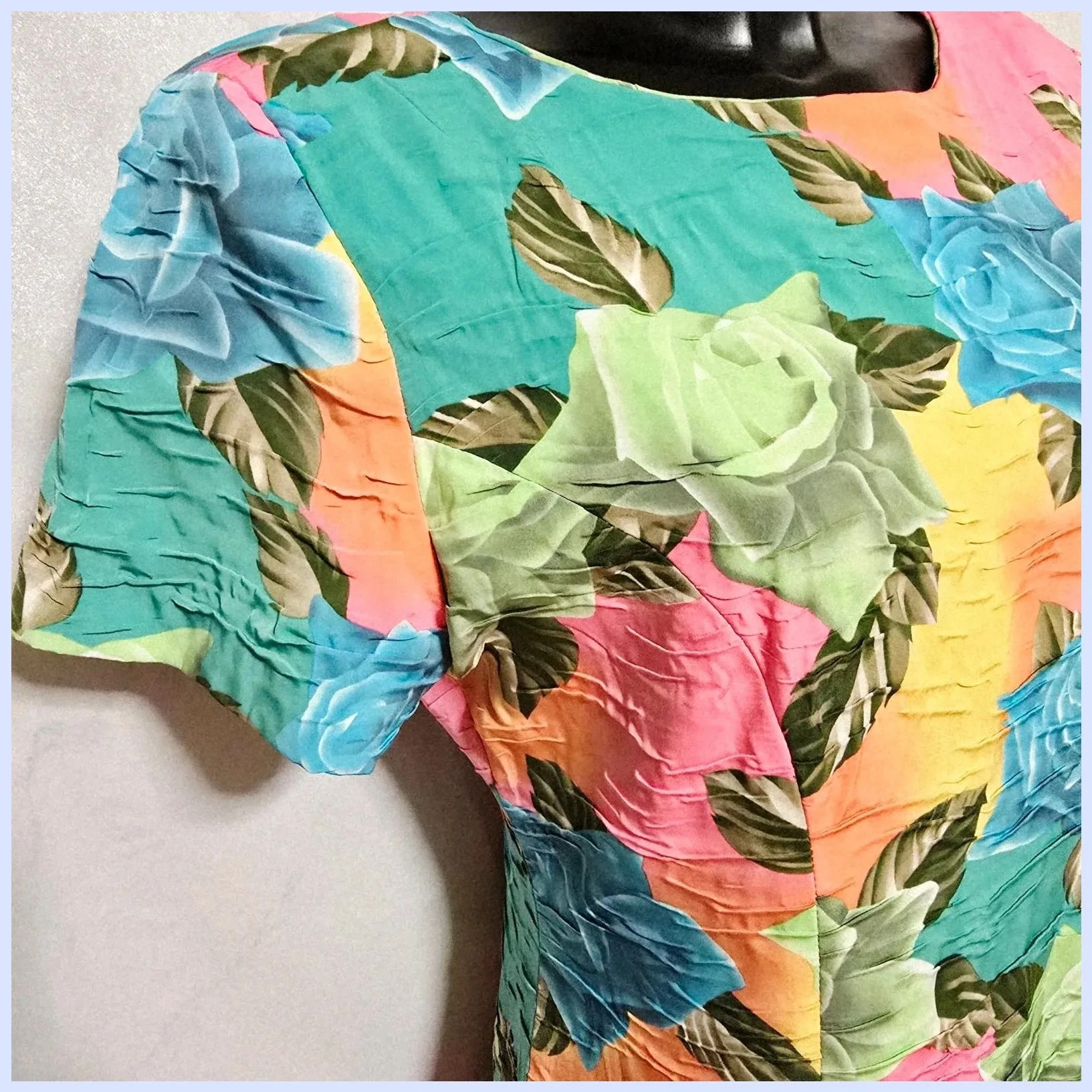 Vestido floreado vintage – Vintage Dressing – taille M / 38 / 10 3
