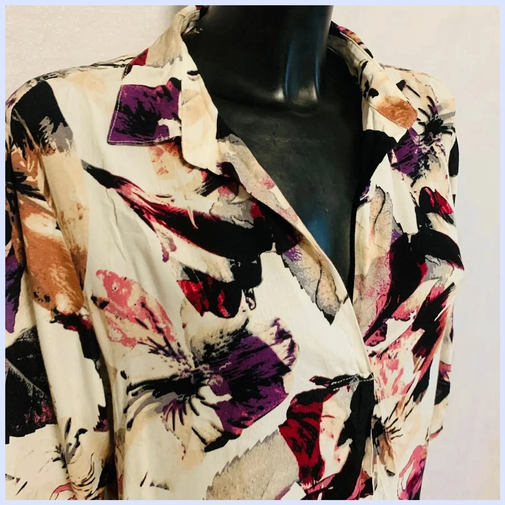 Blusa estampada 100% viscosa – Imitz – taille S / 36 / 8 3