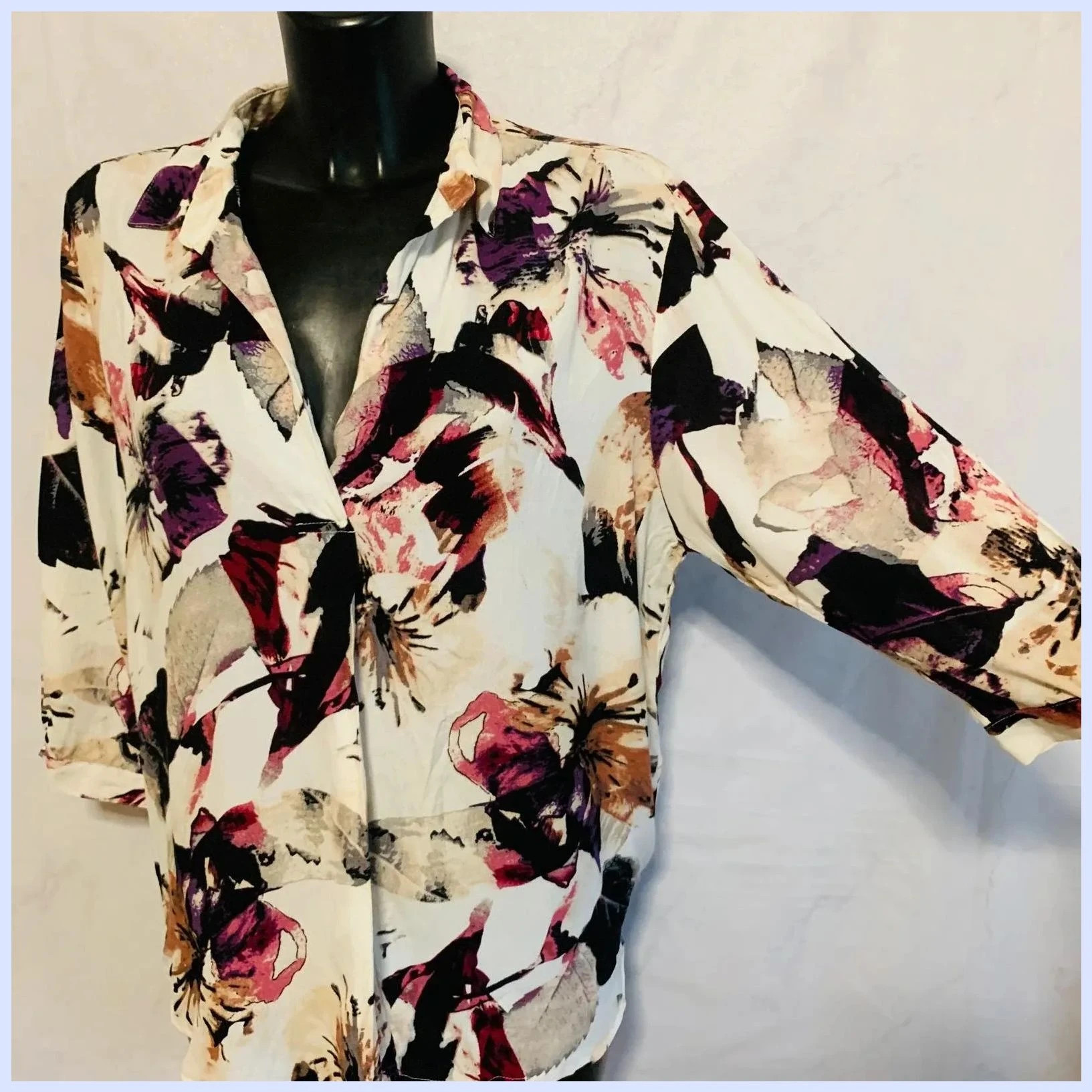 Blusa estampada 100% viscosa – Imitz – taille S / 36 / 8 4