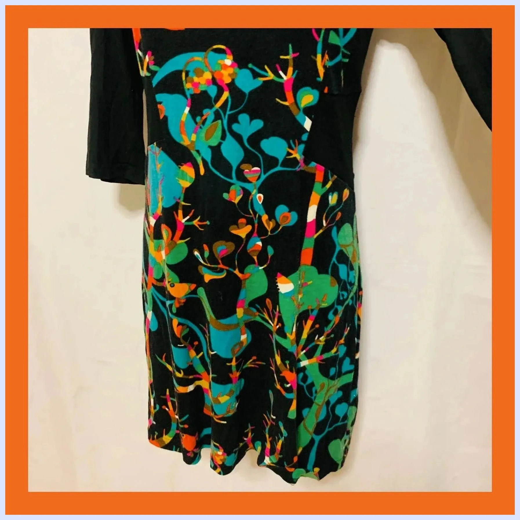 Vestido midi estampado – Surkana – taille M / 38 / 10 3