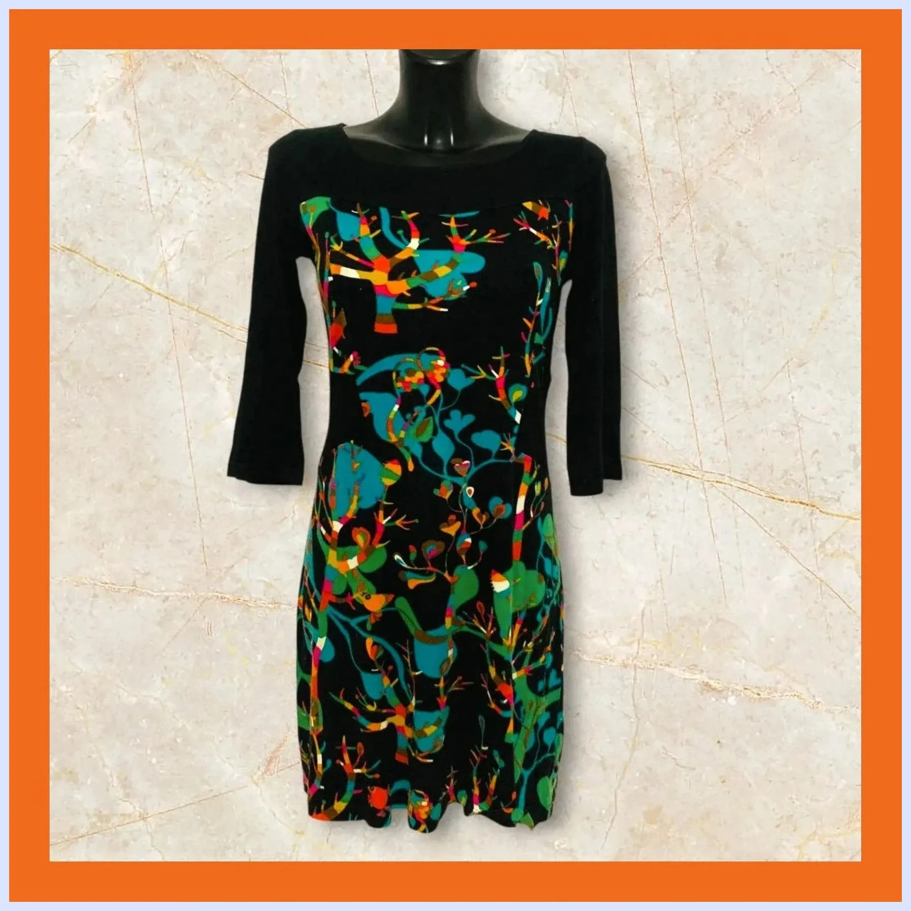 Vestido midi estampado
