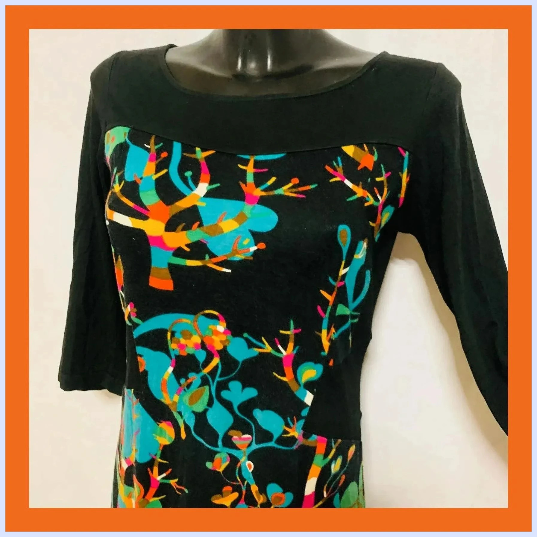 Vestido midi estampado – Surkana – taille M / 38 / 10 2