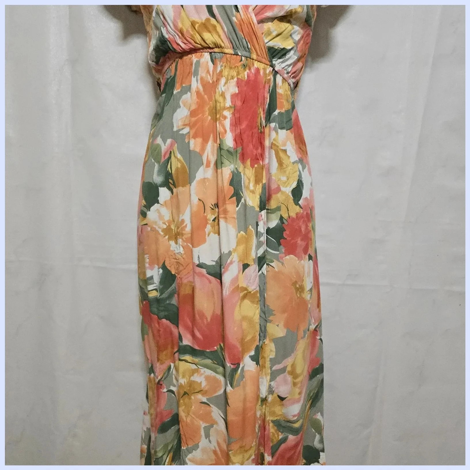 Vestido estampado 100% viscosa – Vintage Dressing – taille S / 36 / 8 4