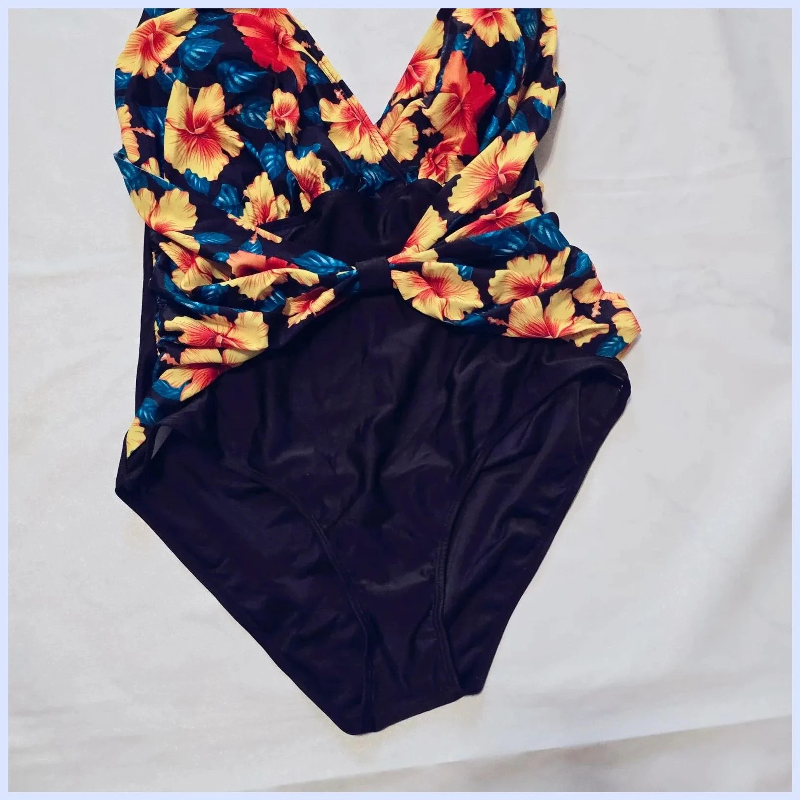 Bañador estampado vintage – Vintage Dressing – taille XL / 42 / 14 3