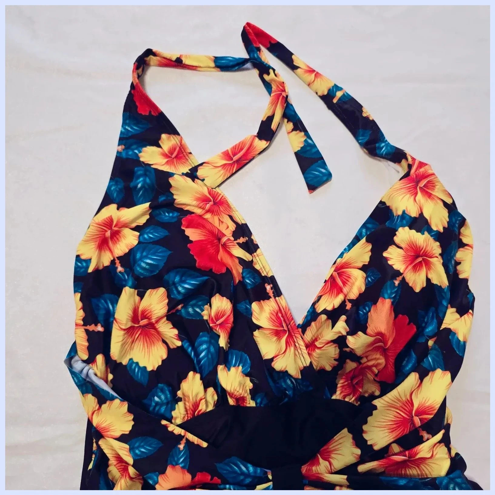 Bañador estampado vintage – Vintage Dressing – taille XL / 42 / 14 2