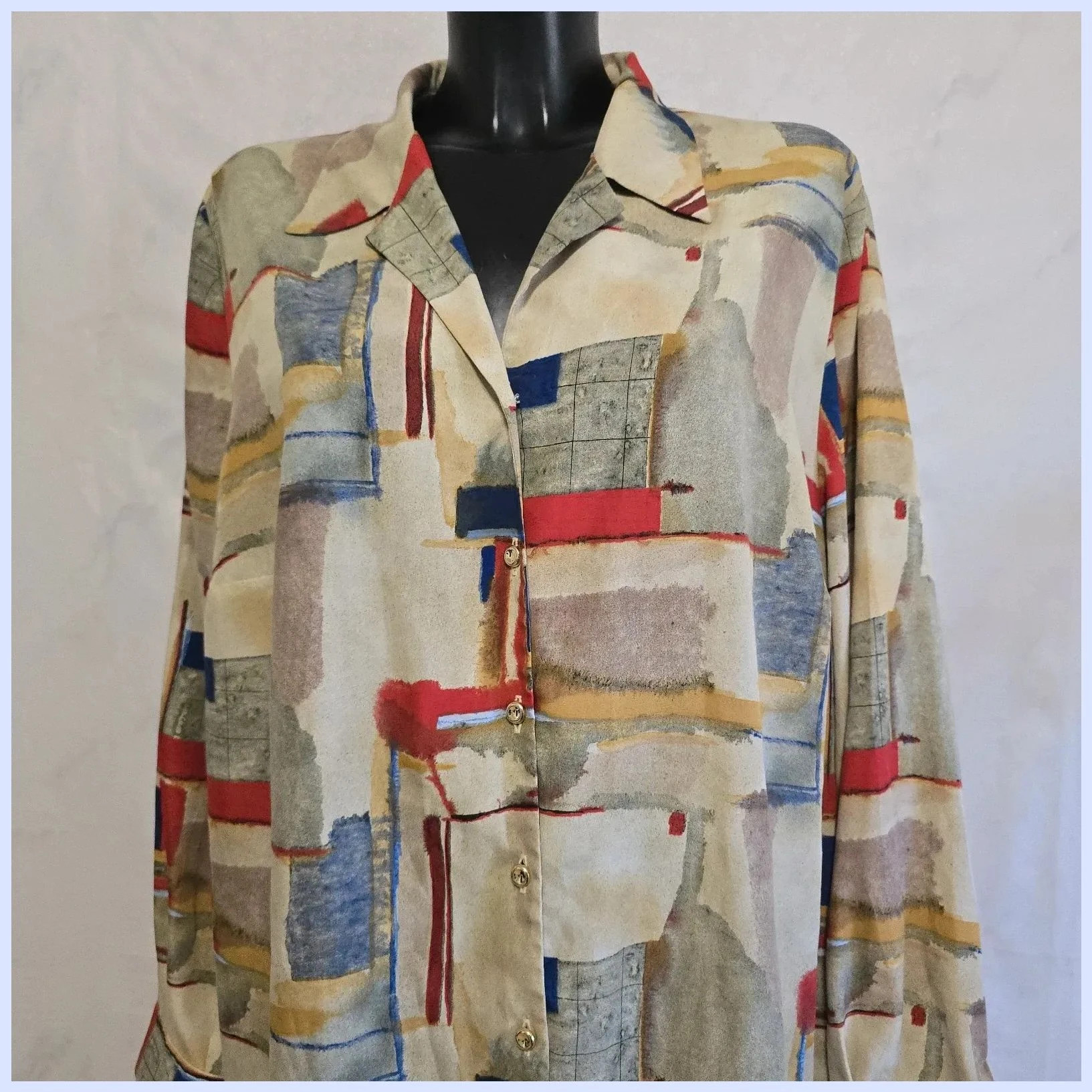 Camisa vintage ancho sisa 70 cm – Jean Biolay – taille Taille unique 2