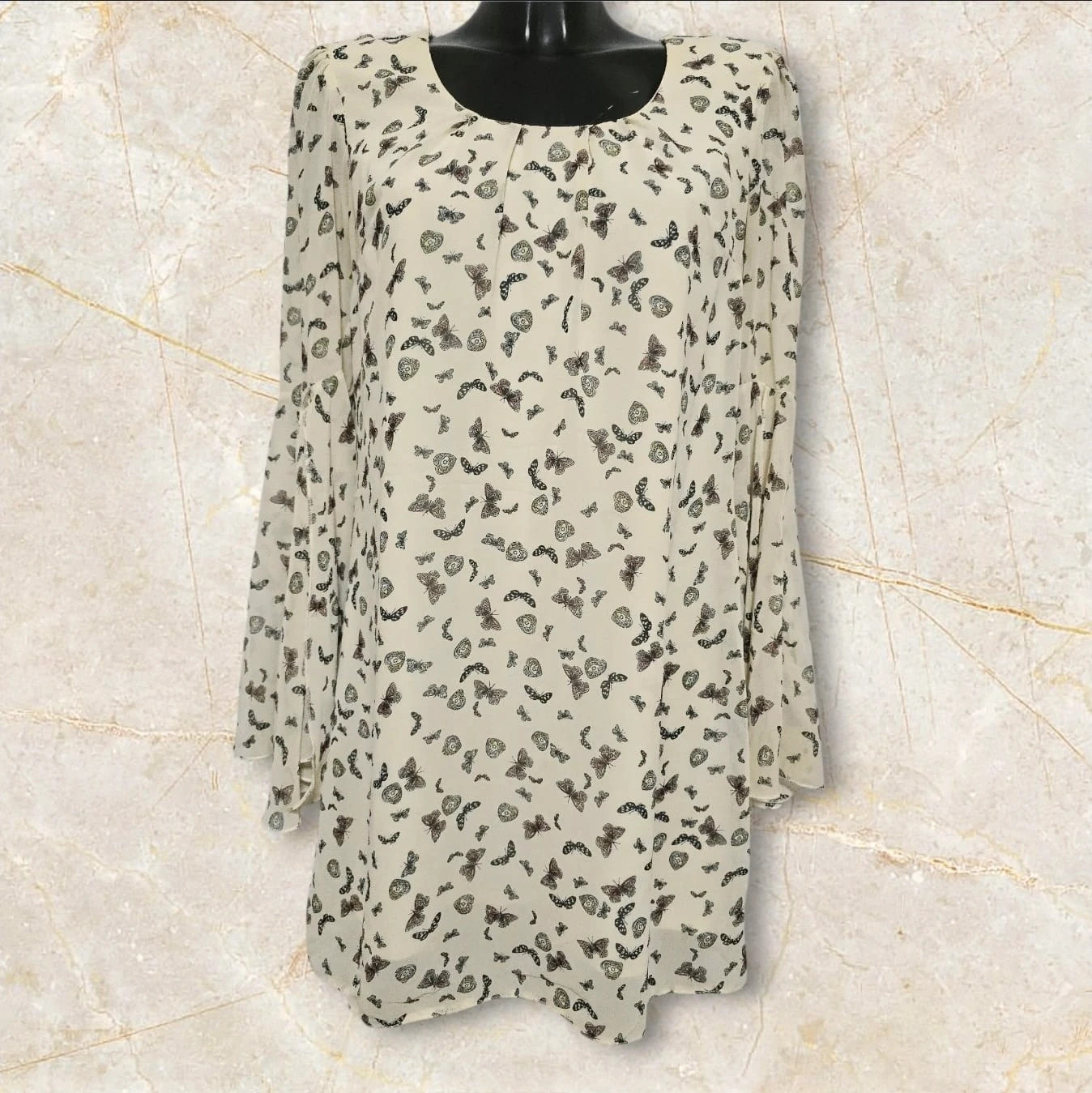 Vestido estampada 54 cm ancho sisa