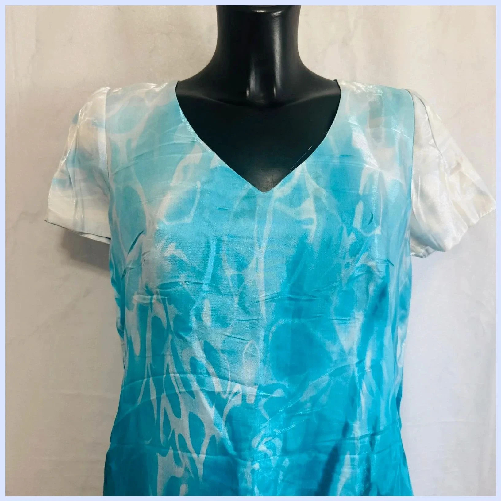 Vestido estampado talla 44 – Leandro de la Cruz – taille XXL / 44 / 16 2