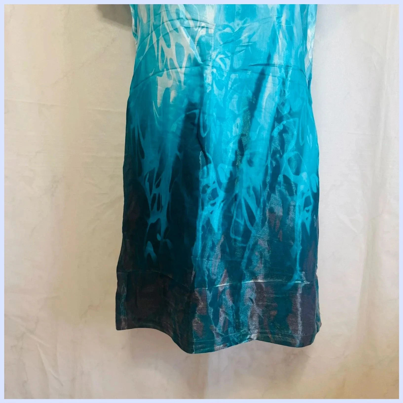 Vestido estampado talla 44 – Leandro de la Cruz – taille XXL / 44 / 16 3