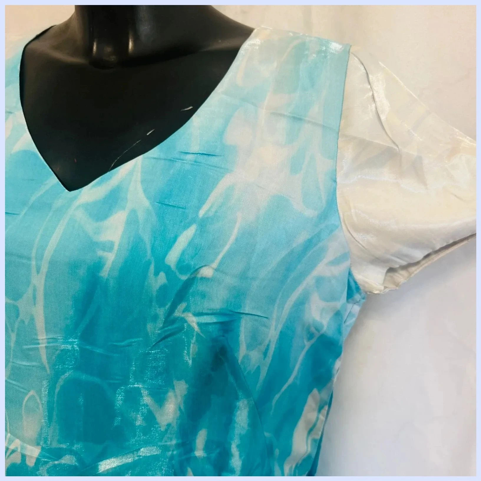Vestido estampado talla 44 – Leandro de la Cruz – taille XXL / 44 / 16 4