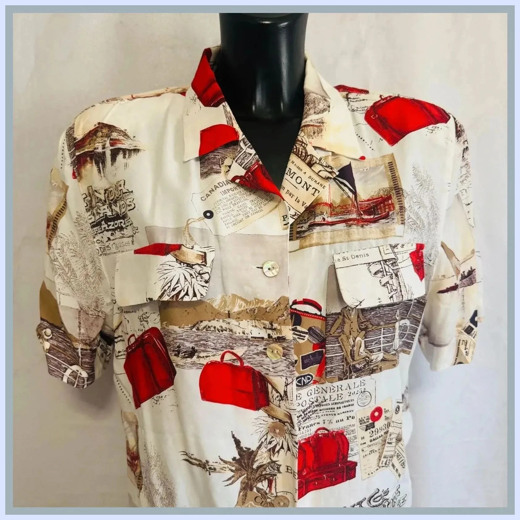 Camisa estampada talla 42 – Betty Barclay – taille XL / 42 / 14 2