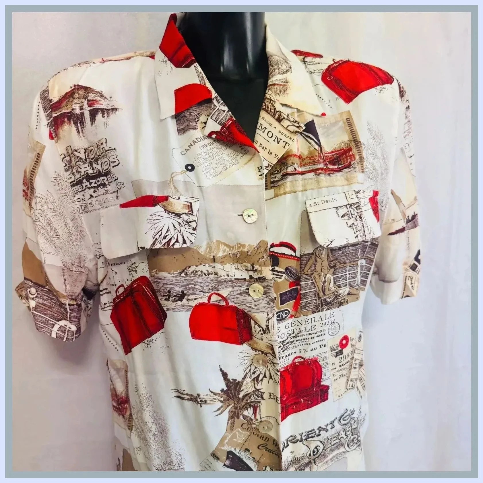 Camisa estampada talla 42 – Betty Barclay – taille XL / 42 / 14 5
