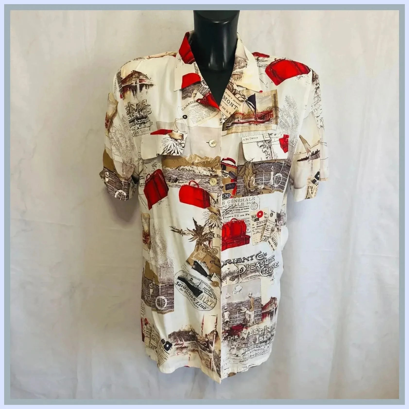 Camisa estampada talla 42
