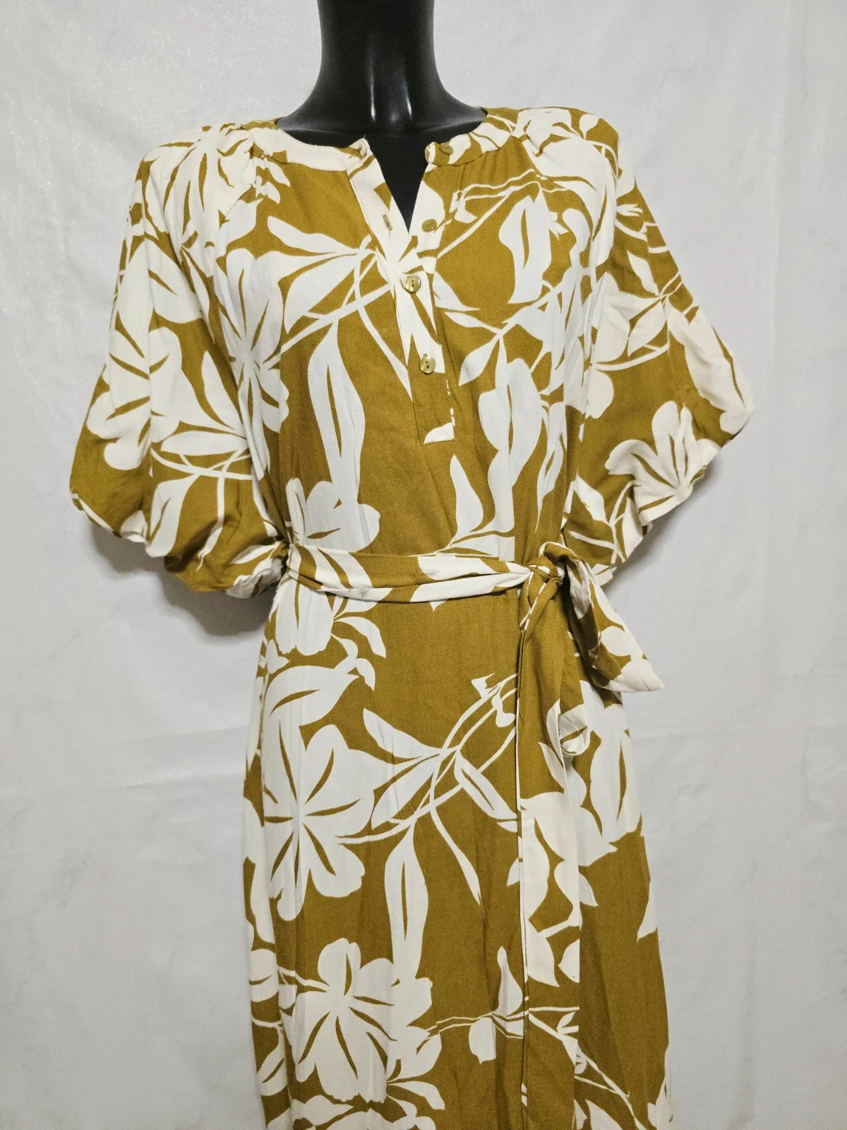 Vestido estampado viscosa y lino – George – taille XXL / 44 / 16 2