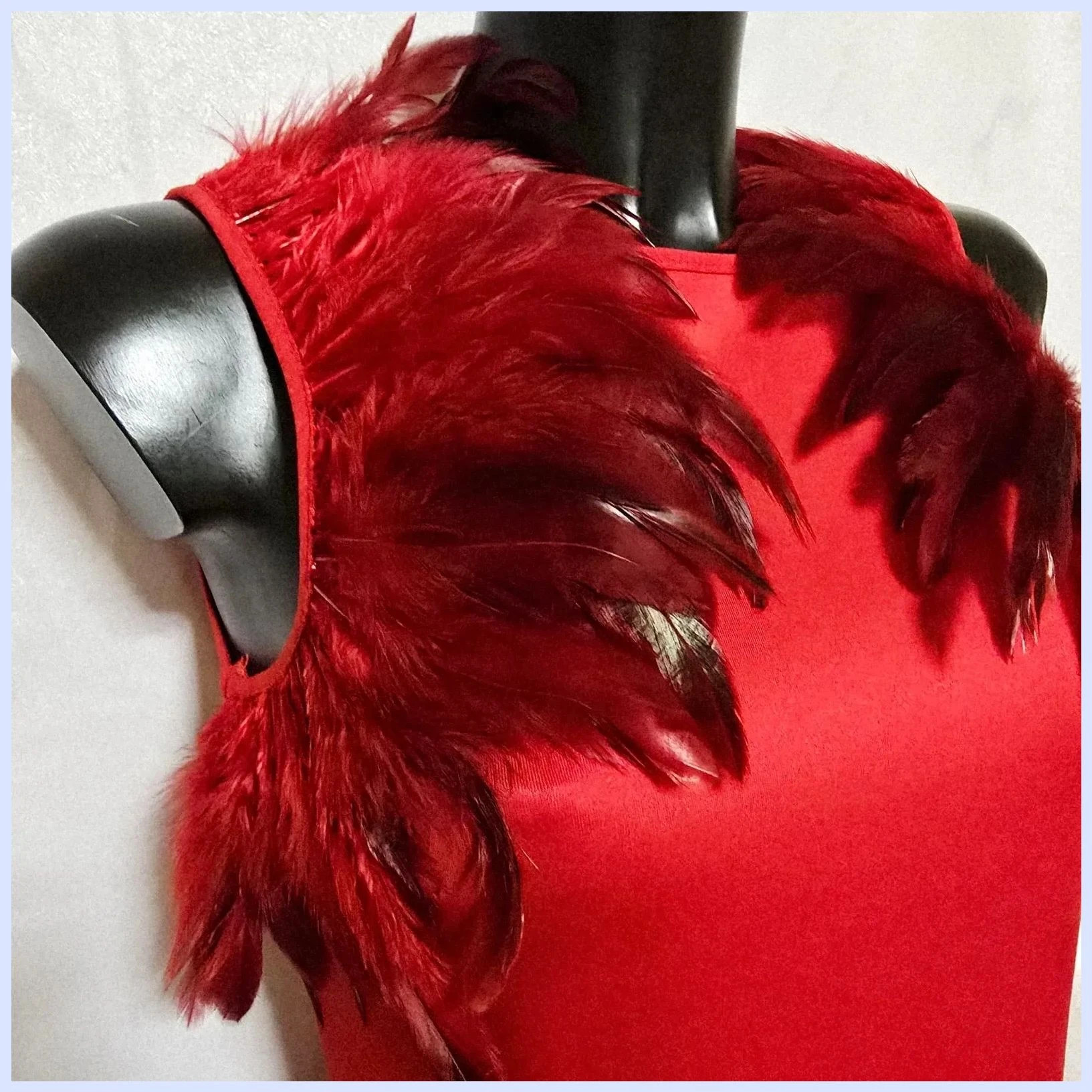 Vestido de fiesta con plumas – Classic Tricot – taille M / 38 / 10 2