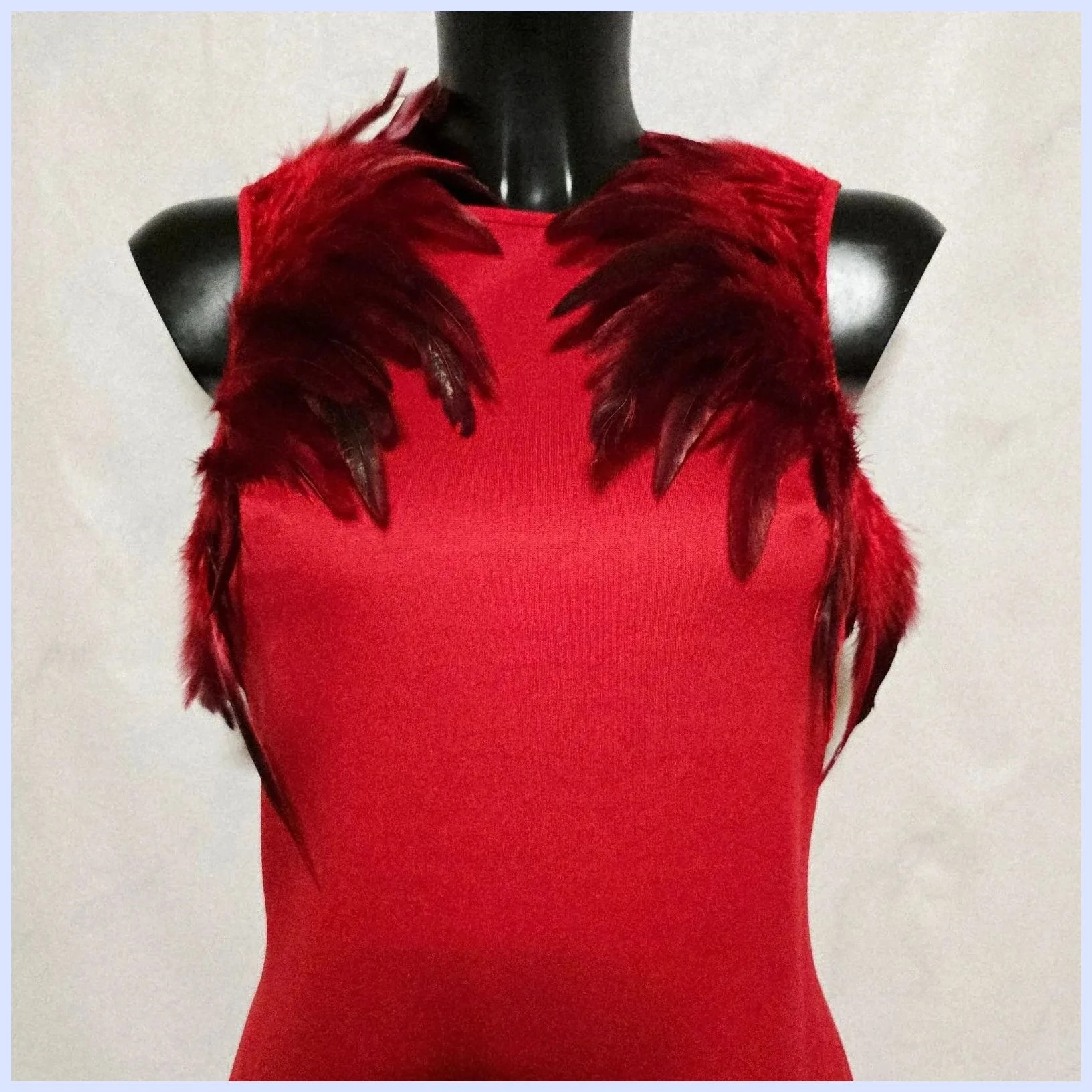 Vestido de fiesta con plumas – Classic Tricot – taille M / 38 / 10 4