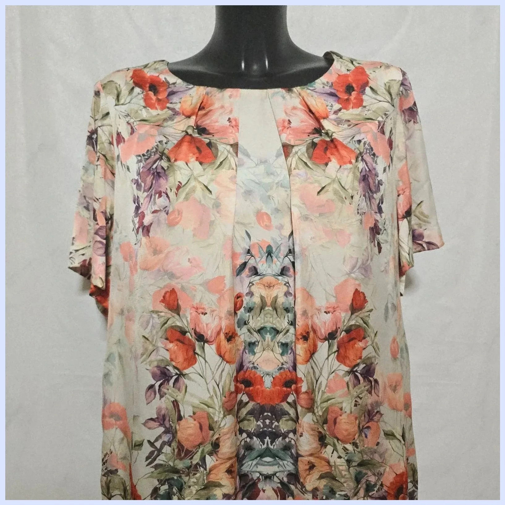 Vestido floreado talla 48 – EVASSE – taille 4XL / 48 / 20 2