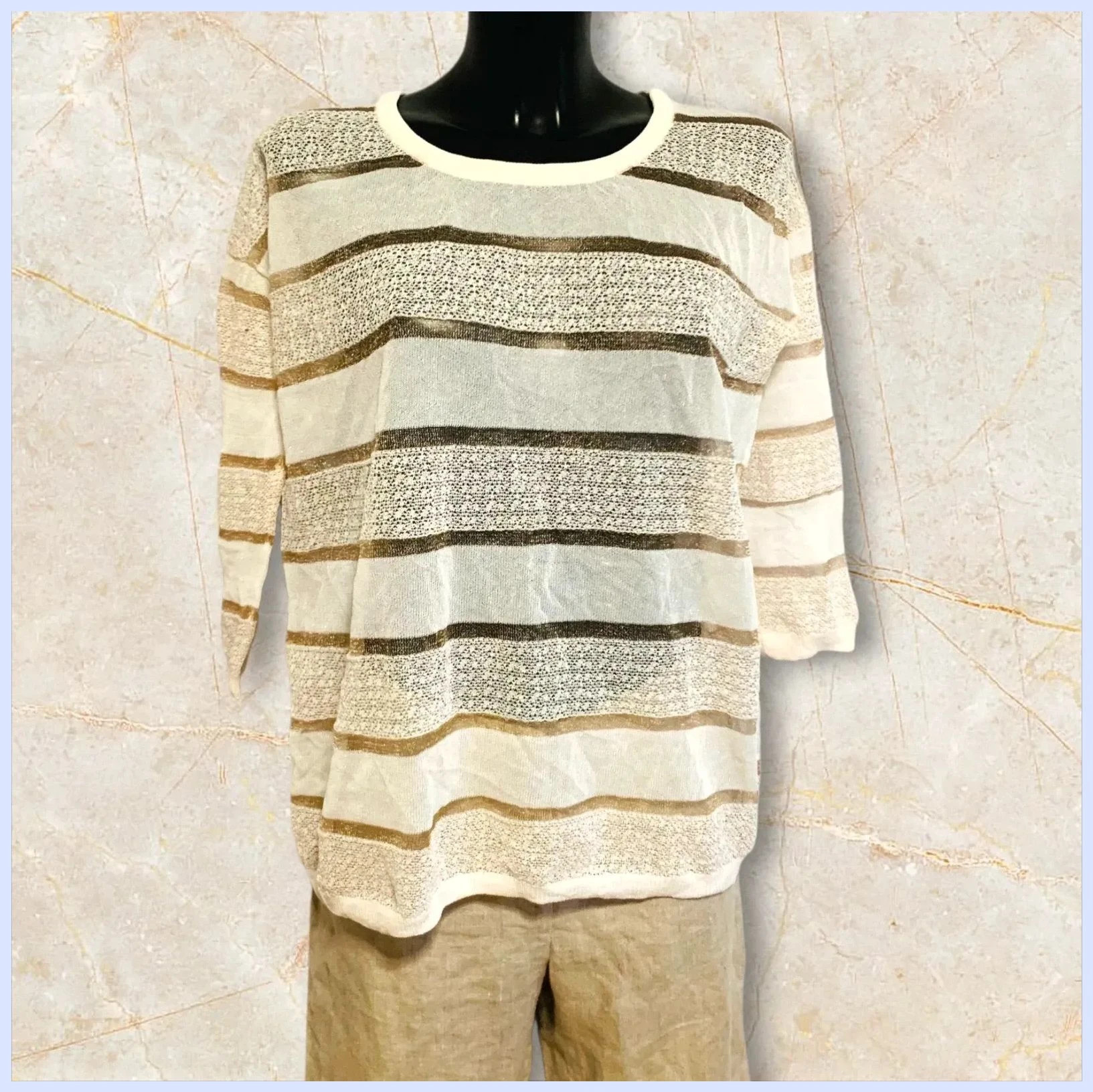 Blusa estampada transparente