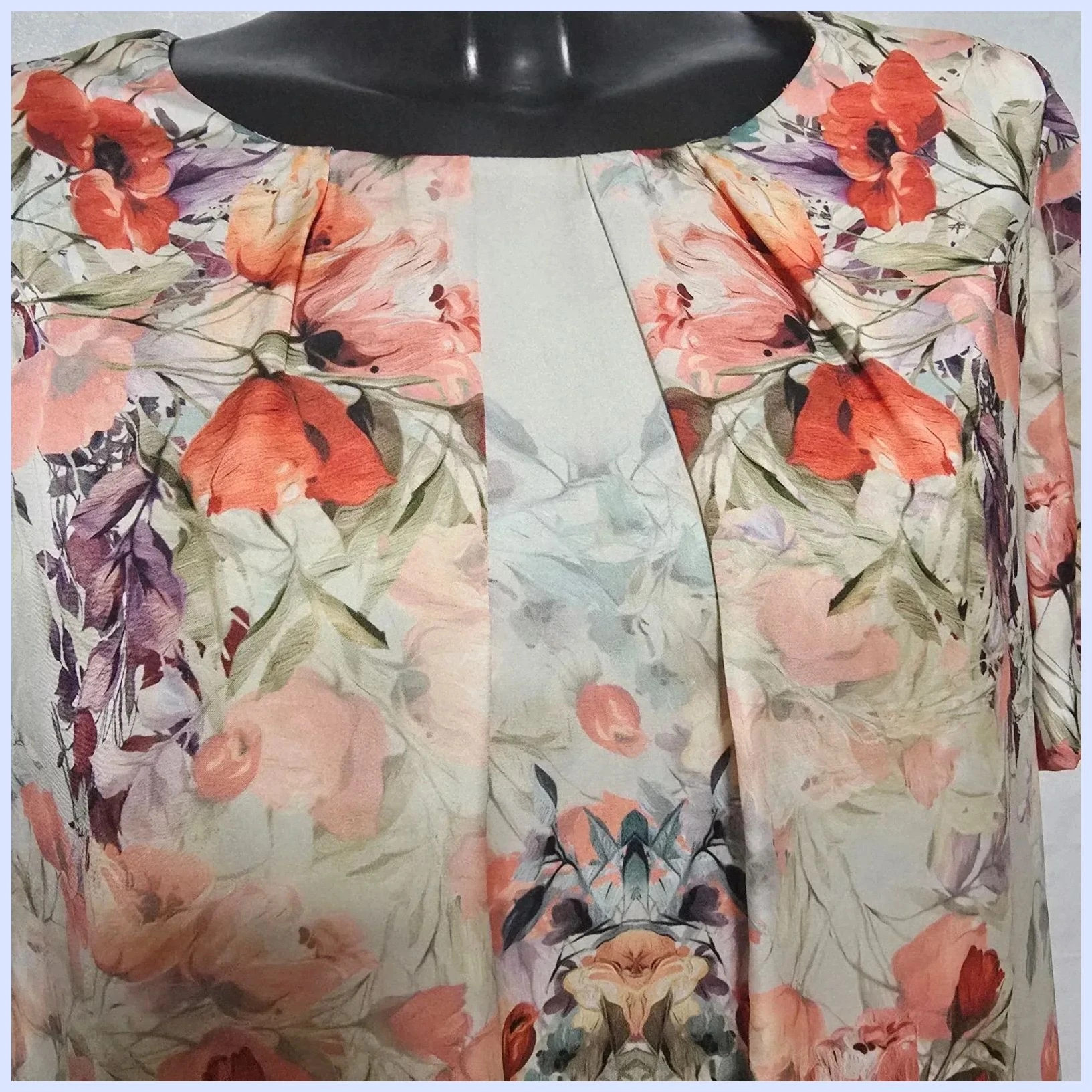 Vestido floreado talla 48 – EVASSE – taille 4XL / 48 / 20 3