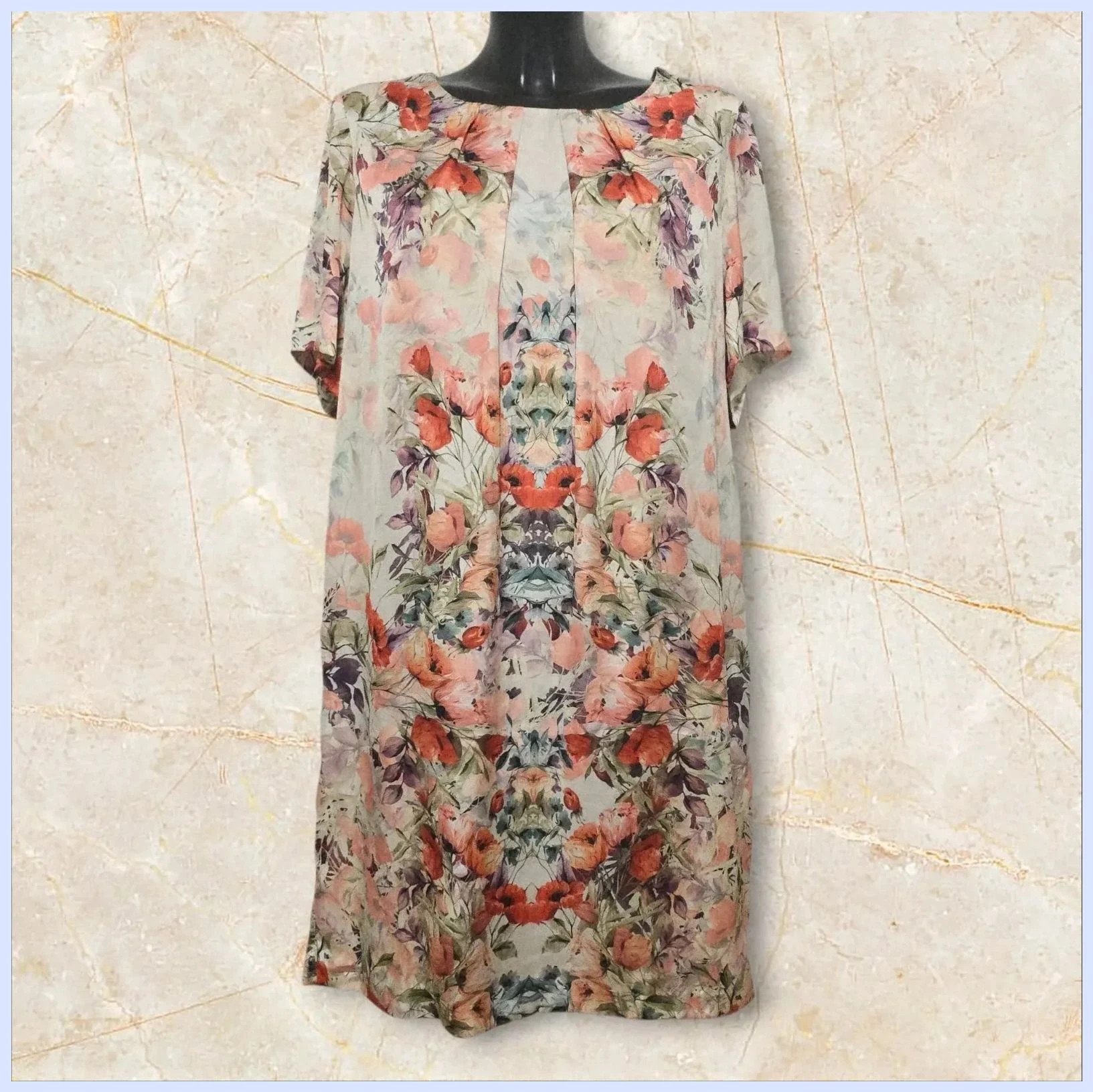 Vestido floreado talla 48 – EVASSE – taille 4XL / 48 / 20