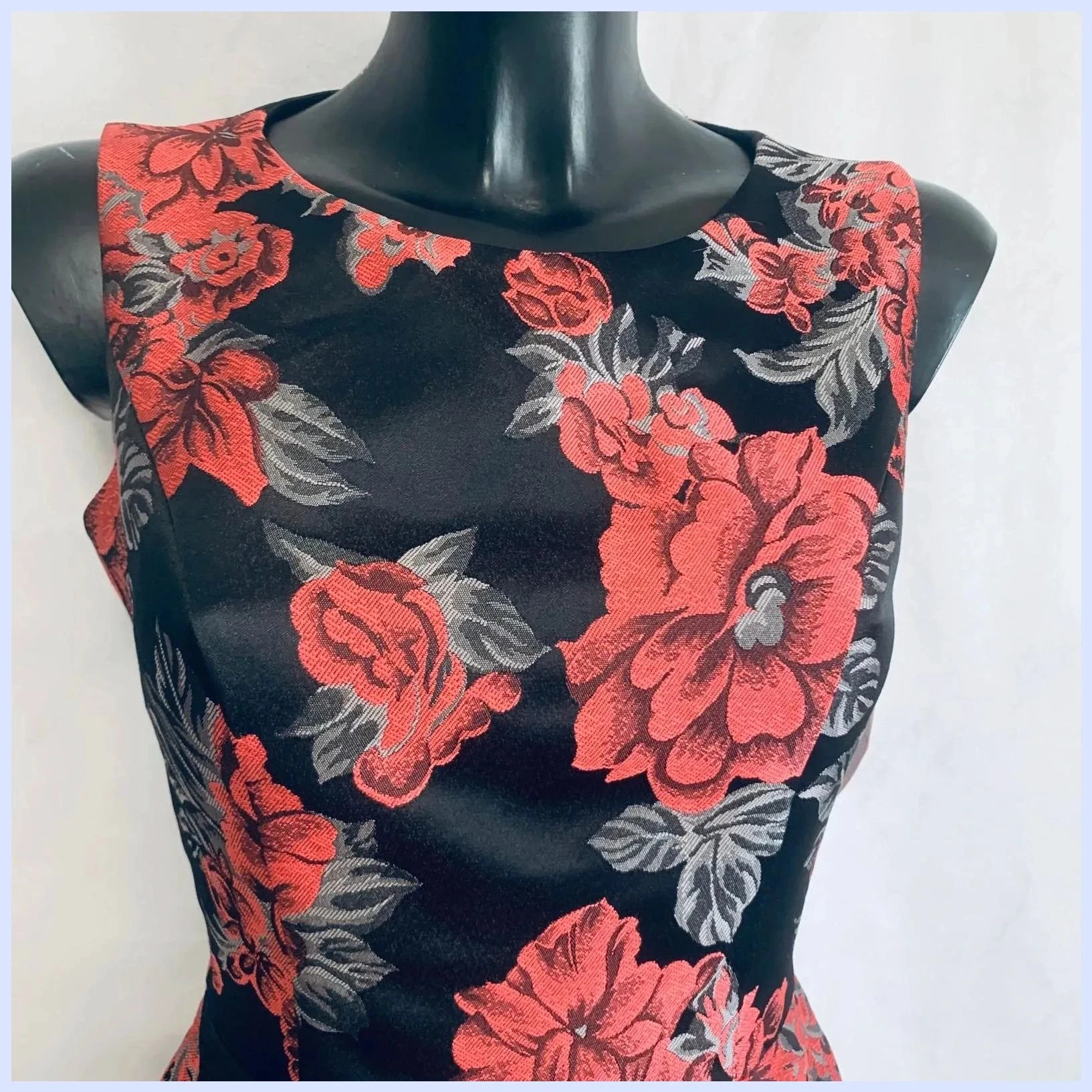 Vestido floreado de fiesta – Boutique Belgique – taille M / 38 / 10 3