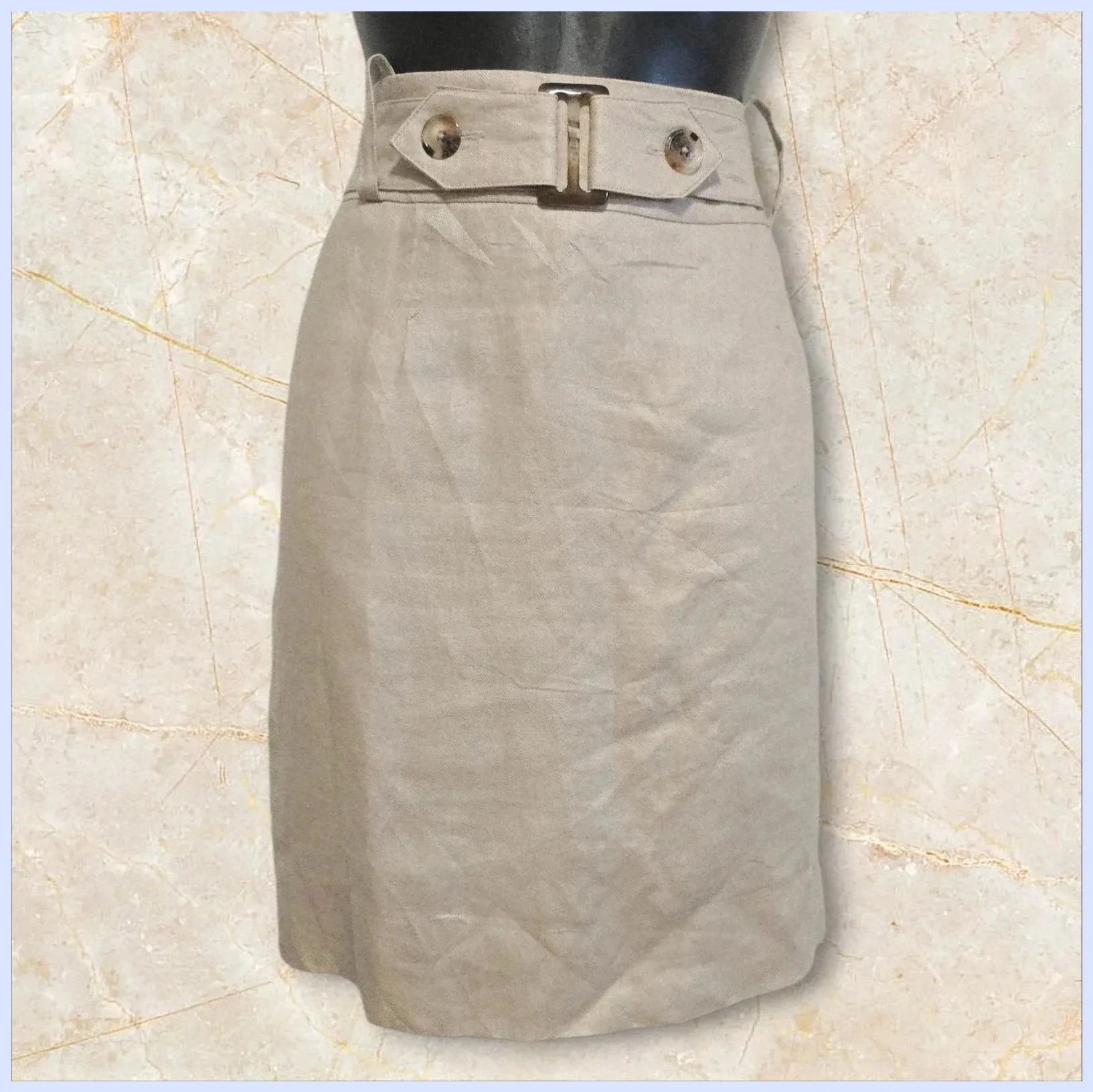 Falda de lino talla 38