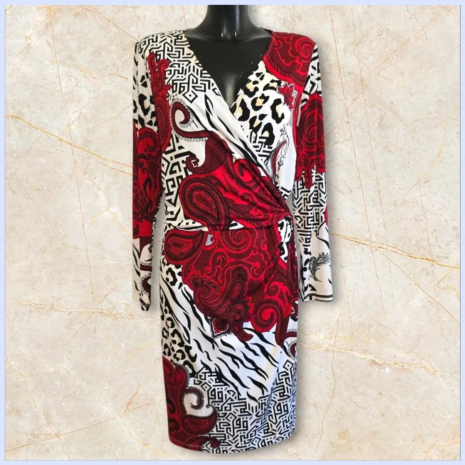Vestido estampado talla plus ancho sisa 70 cm